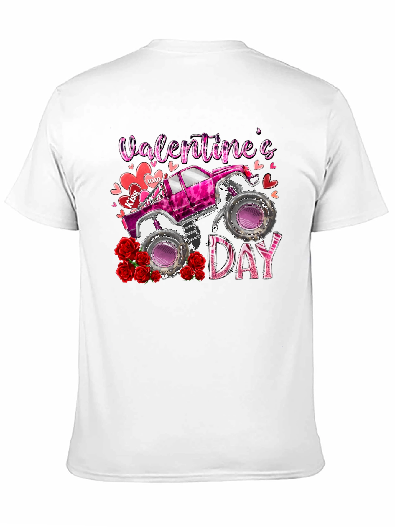 Valentines Day Monster Truck T-Shirt