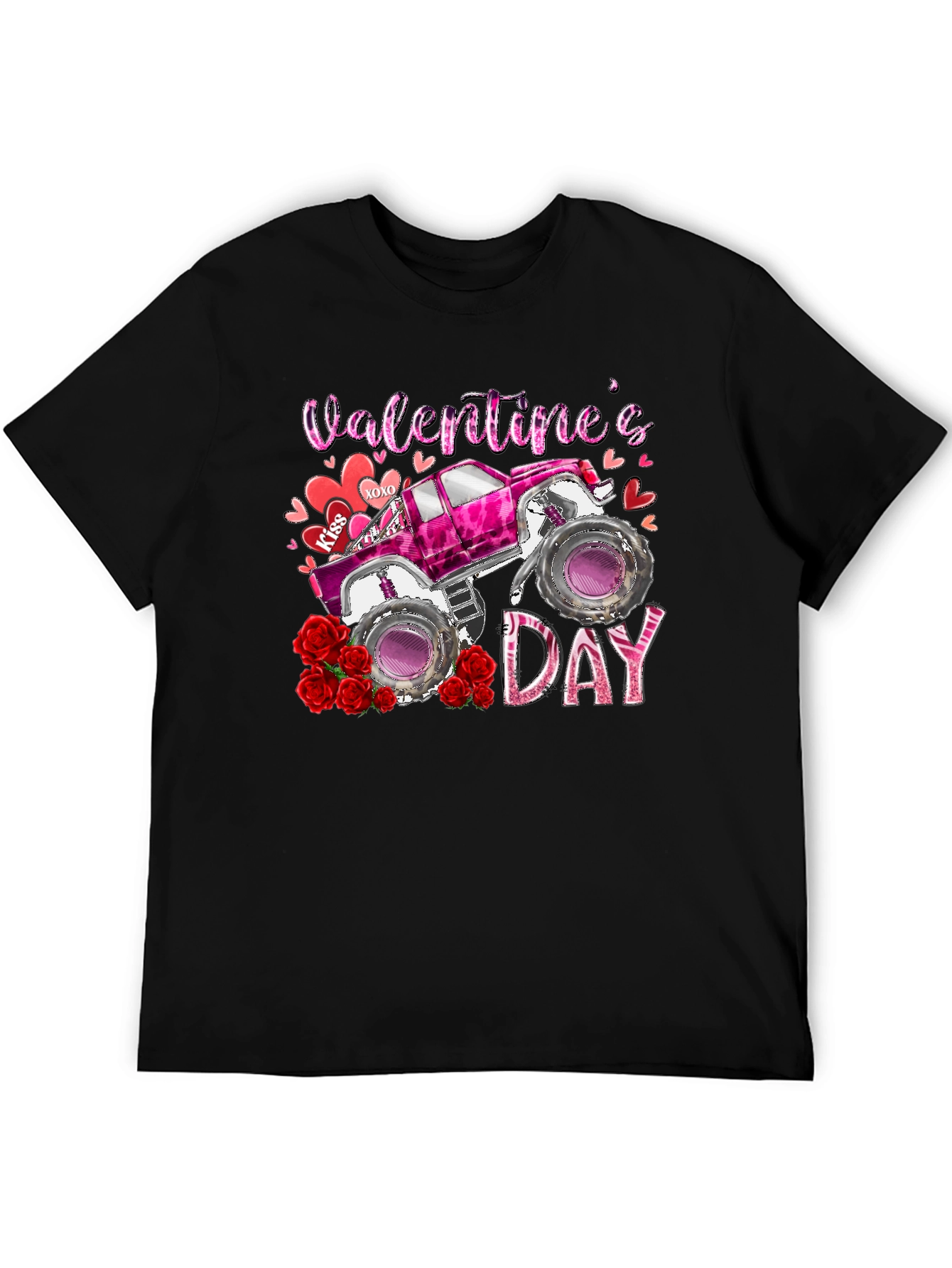 Valentines Day Monster Truck T-Shirt
