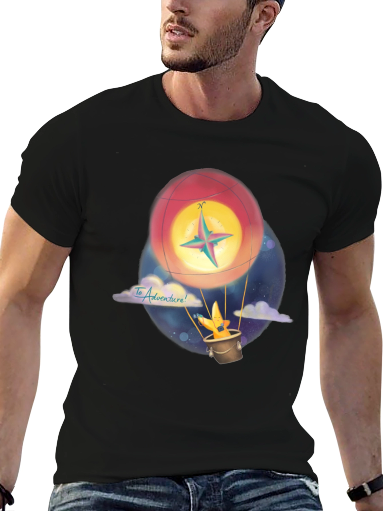 Adventure Hot Air Balloon Graphic Tee