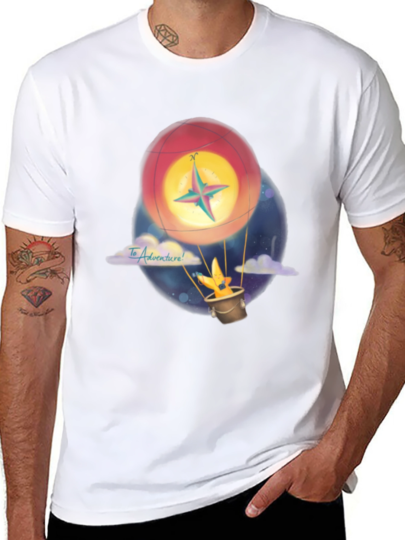 Adventure Hot Air Balloon Graphic Tee
