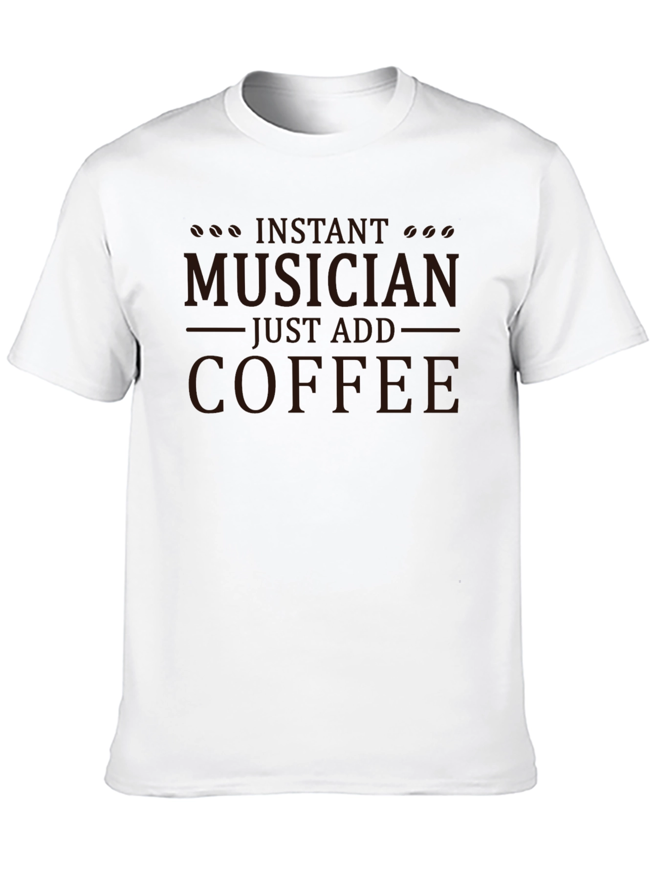 Instant Musician Just Add Coffee Black T-Shirt