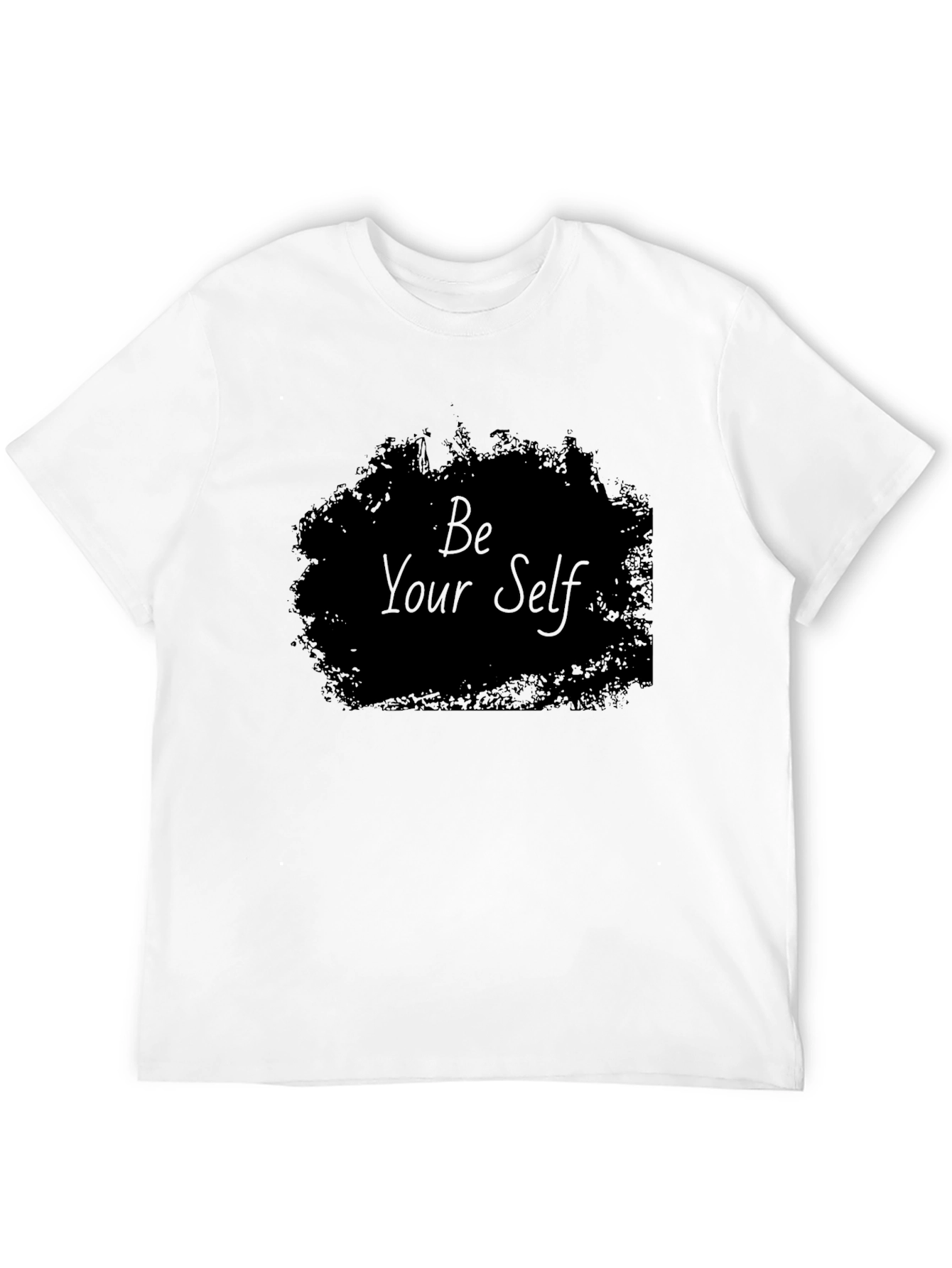 Be Your Self T-Shirt | Black Crew Neck Tee