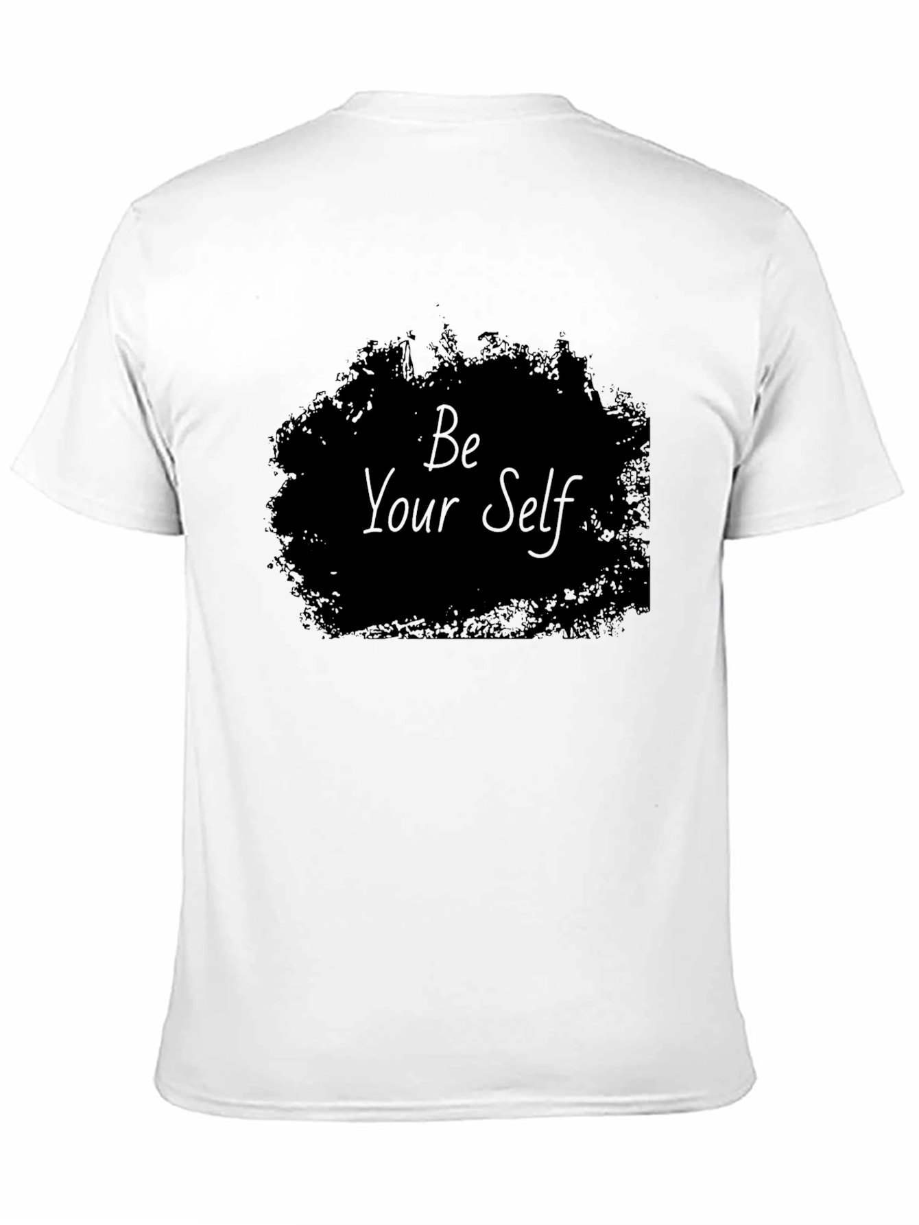 Be Your Self T-Shirt | Black Crew Neck Tee