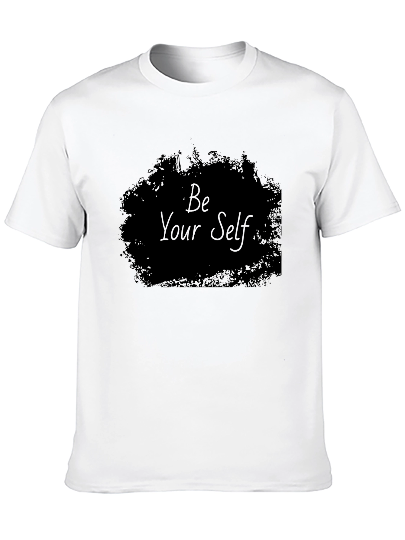 Be Your Self T-Shirt | Black Crew Neck Tee