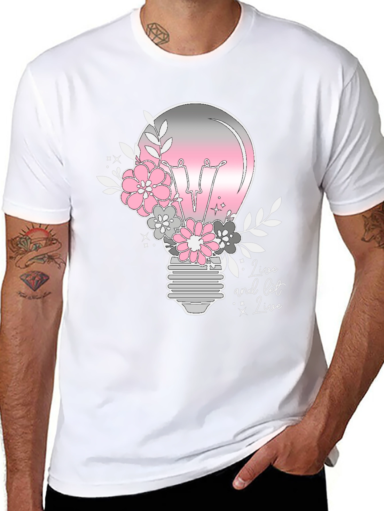 Floral Light Bulb Graphic Tee
