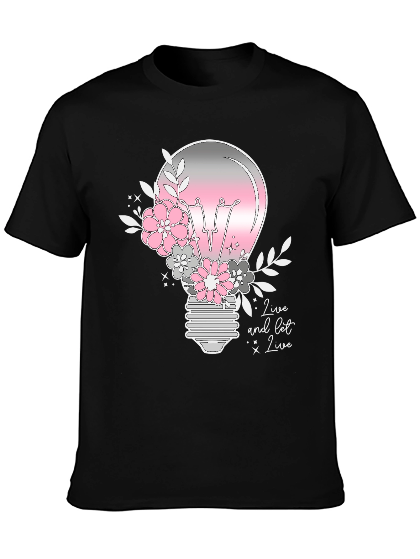 Floral Light Bulb Graphic Tee