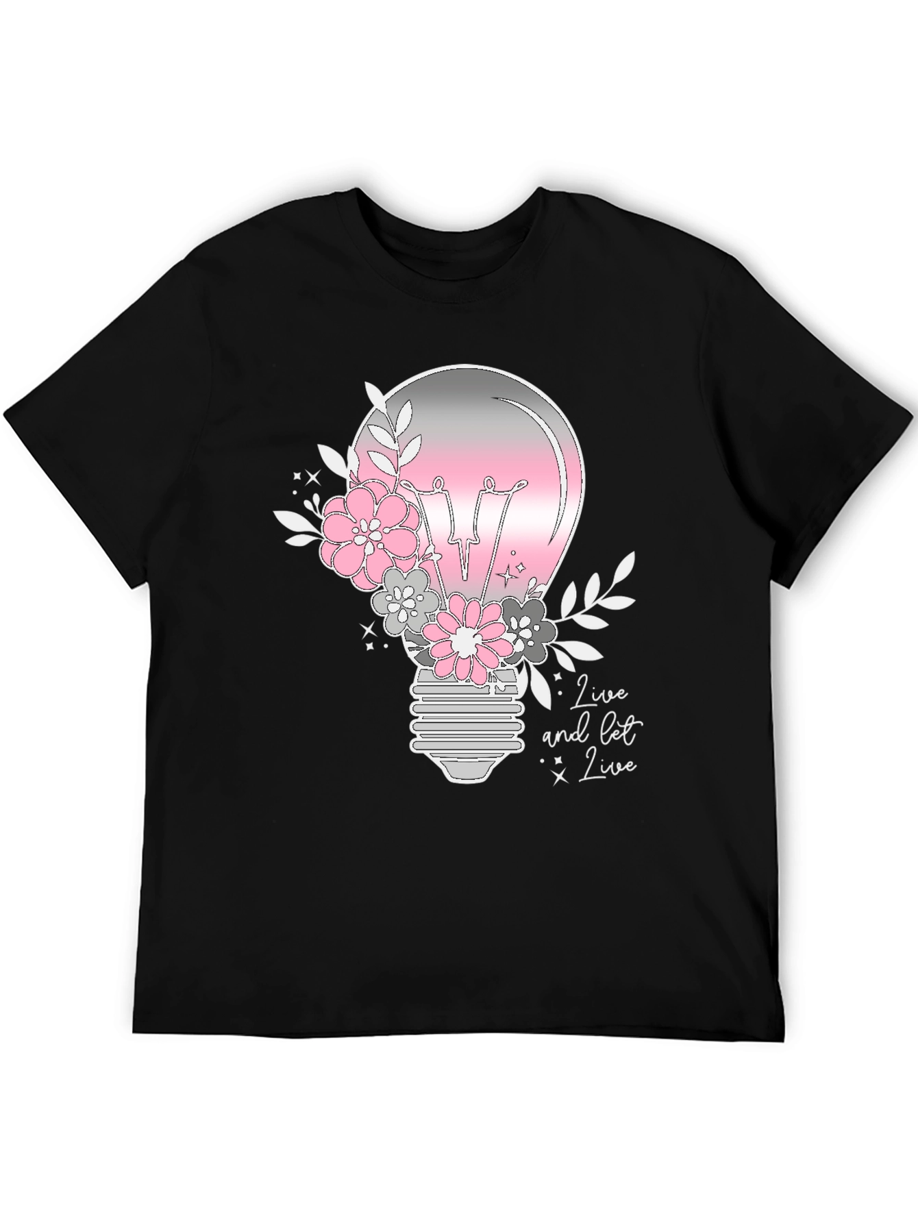 Floral Light Bulb Graphic Tee