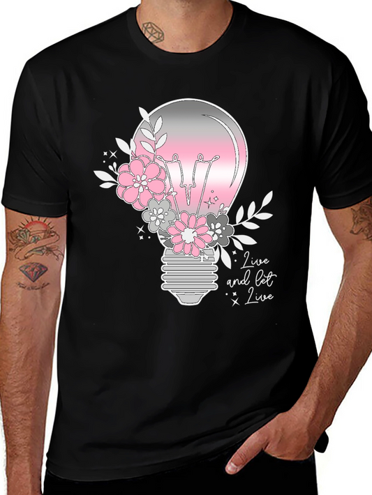 Floral Light Bulb Graphic Tee