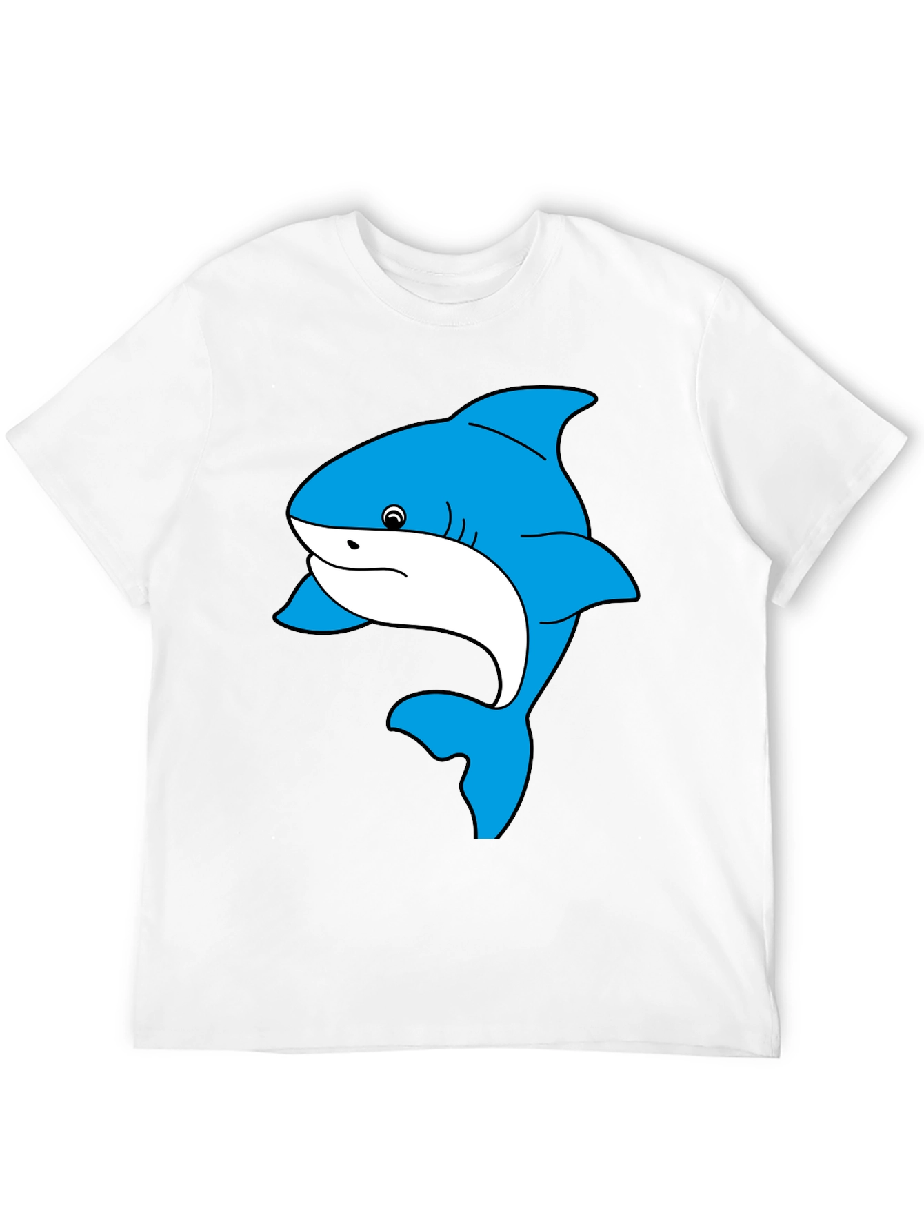 Shark Graphic Tee - Black Cotton Comfort