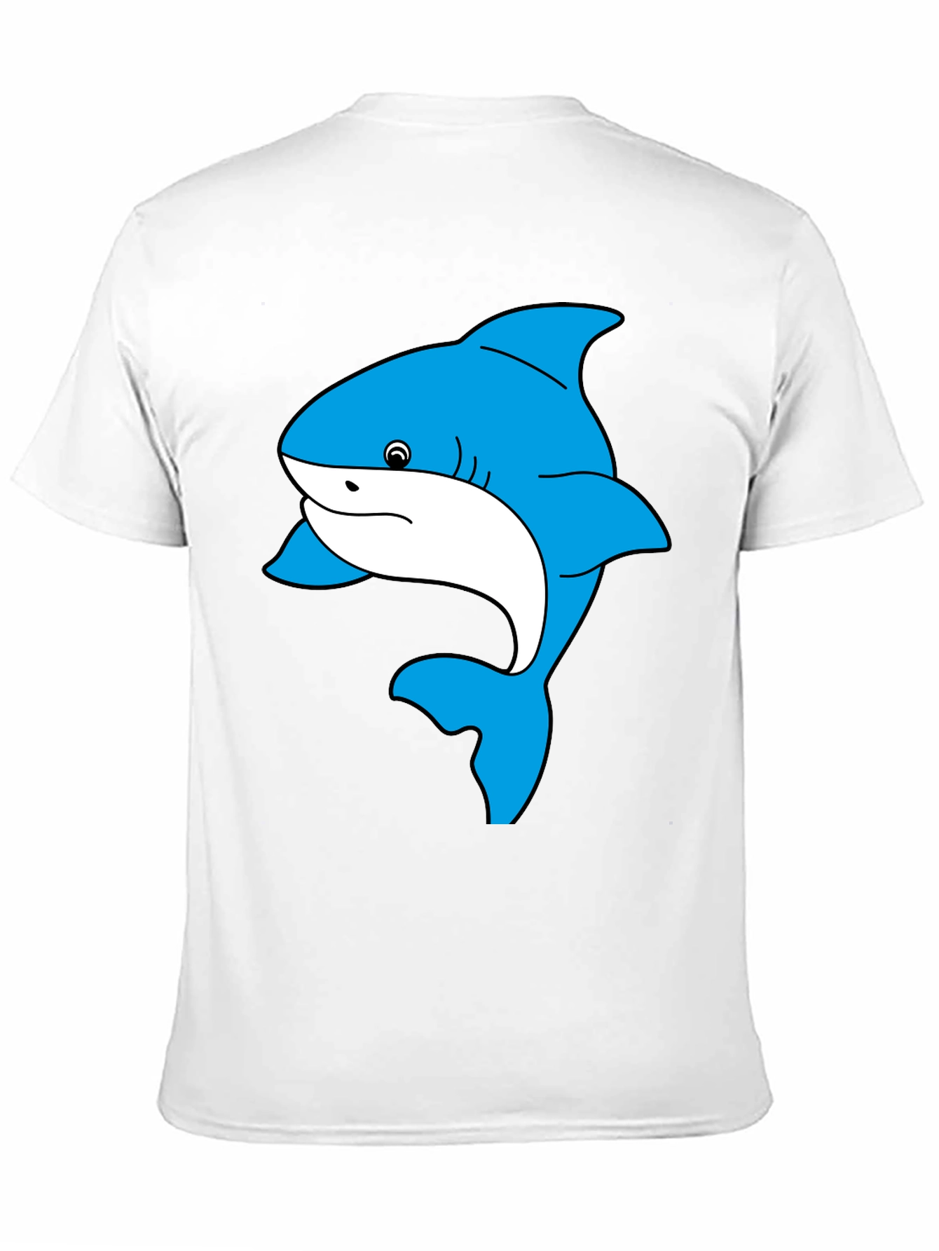 Shark Graphic Tee - Black Cotton Comfort
