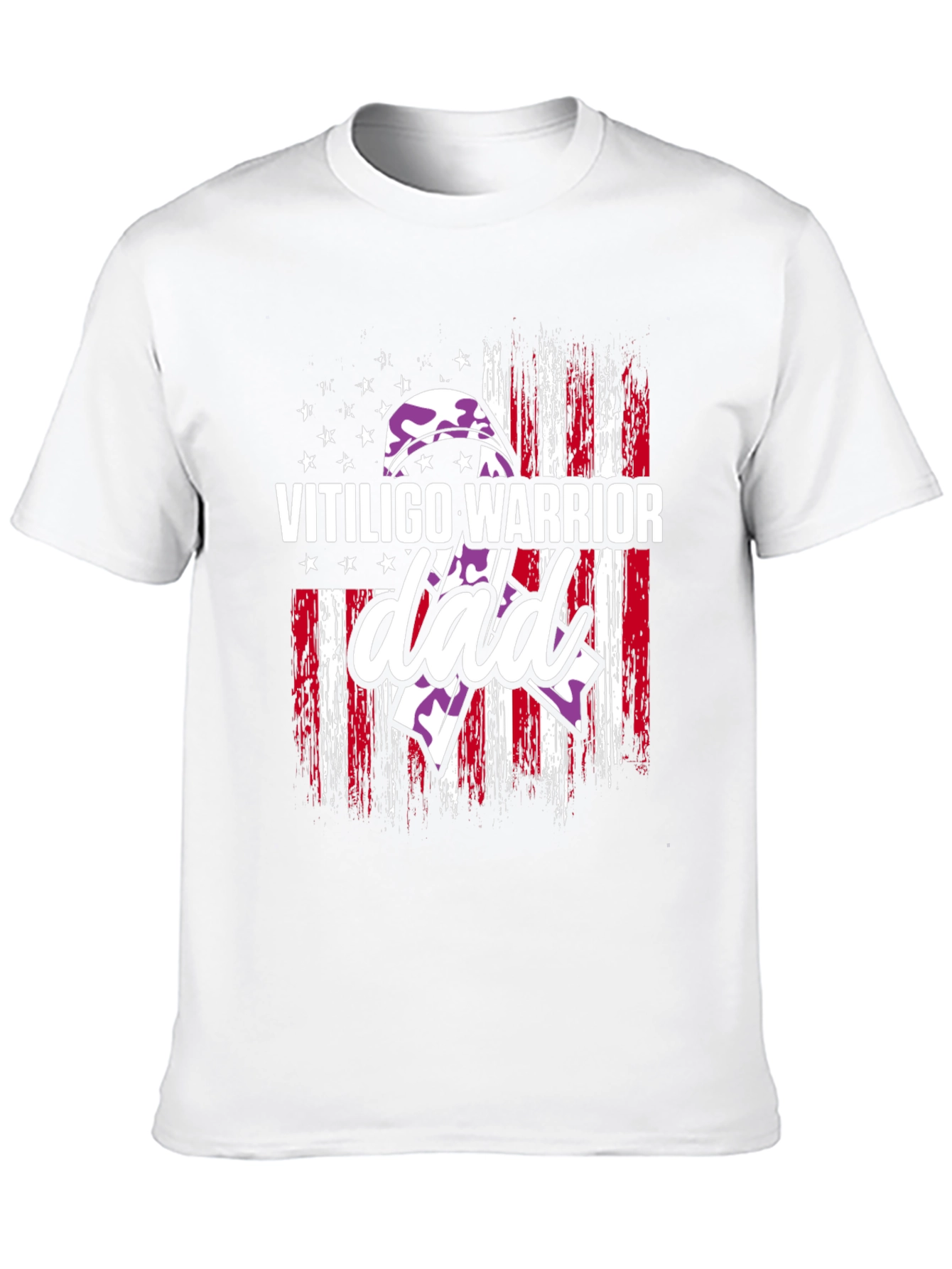 Vitiligo Warrior Dad T-Shirt