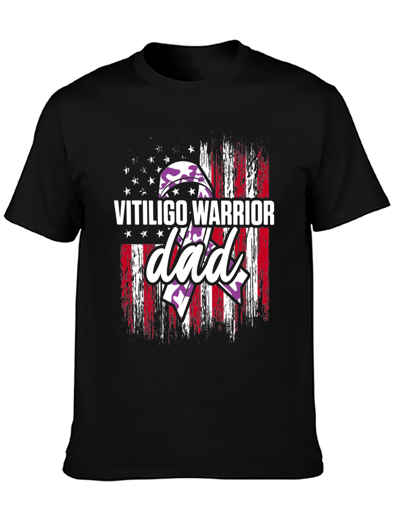 Vitiligo Warrior Dad T-Shirt