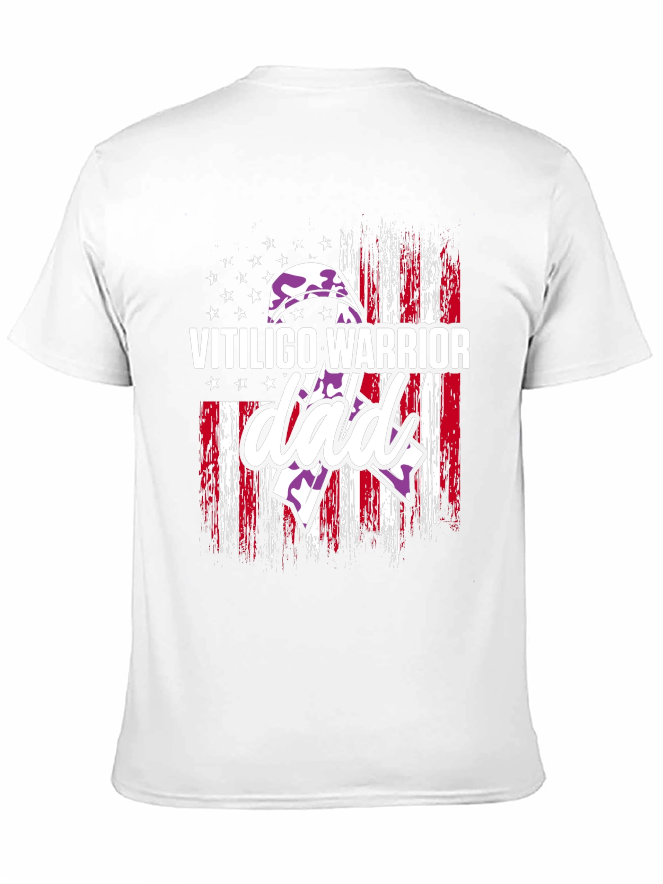 Vitiligo Warrior Dad T-Shirt