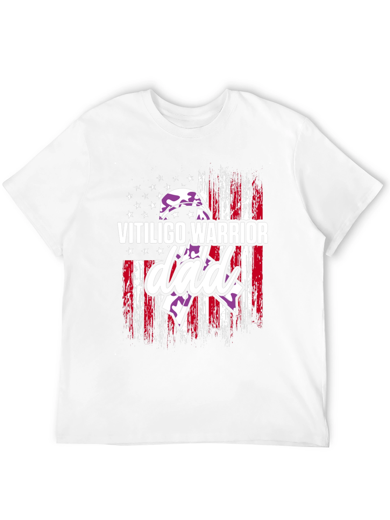 Vitiligo Warrior Dad T-Shirt