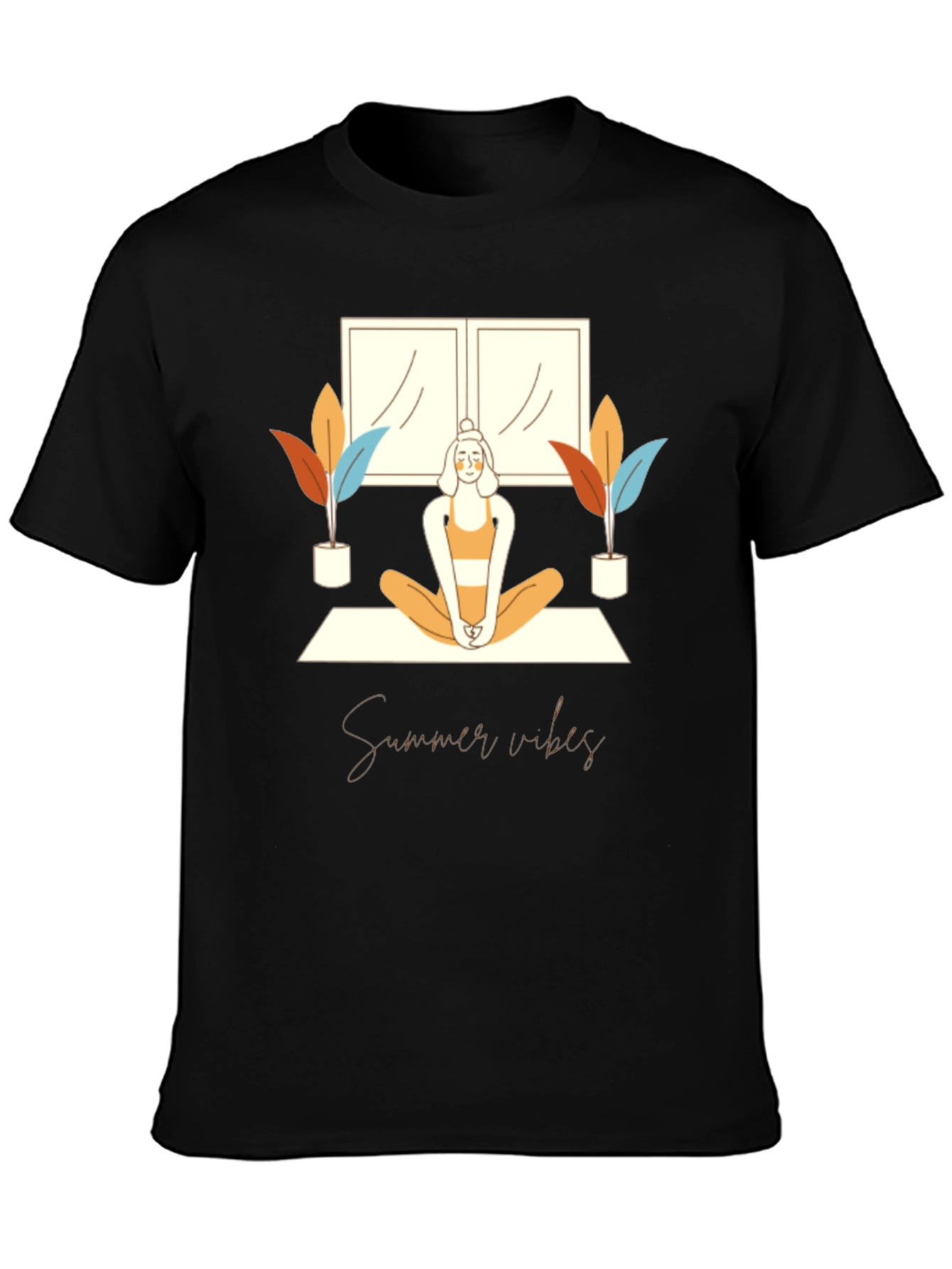 Summer Vibes Yoga Graphic Tee