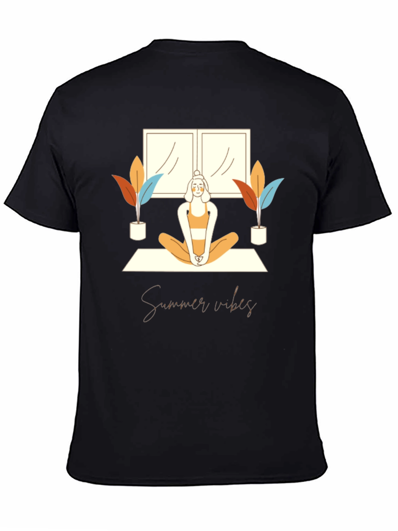 Summer Vibes Yoga Graphic Tee