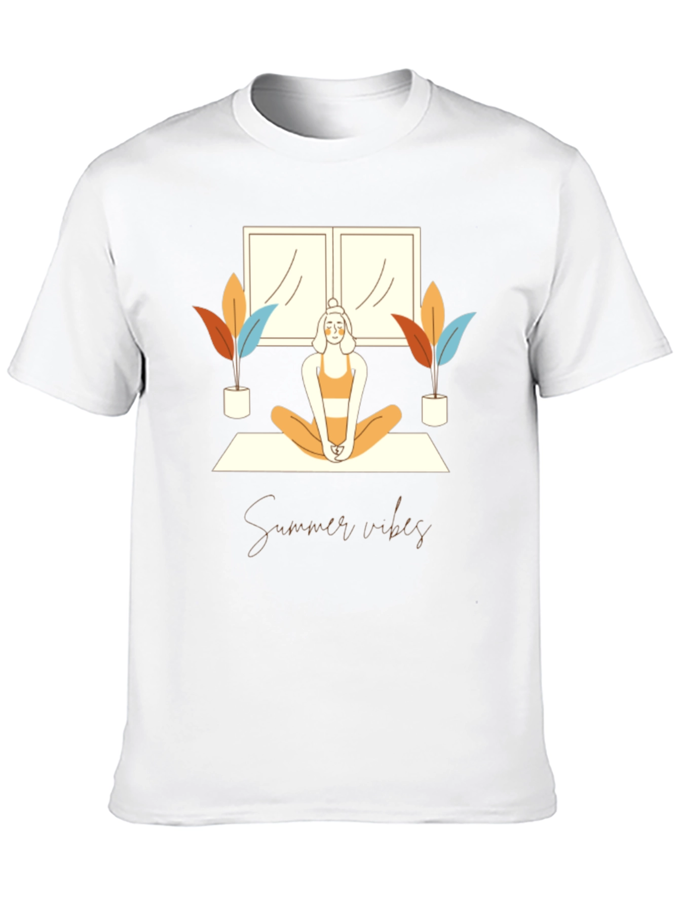 Summer Vibes Yoga Graphic Tee