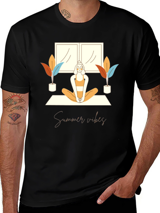 Summer Vibes Yoga Graphic Tee