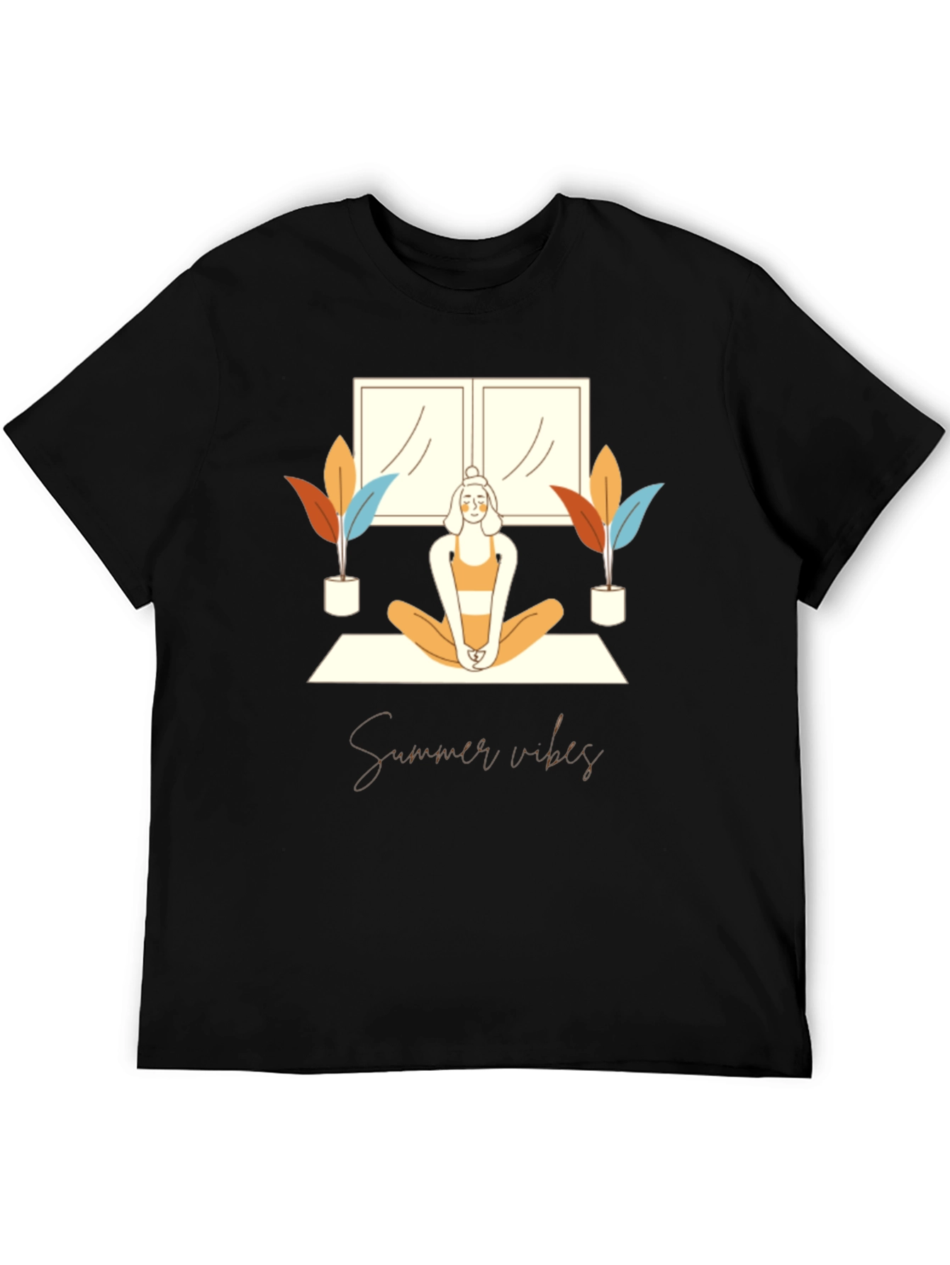 Summer Vibes Yoga Graphic Tee
