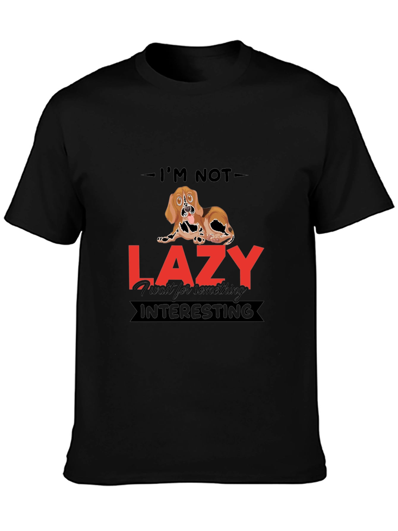 Funny Dog Lazy T-Shirt