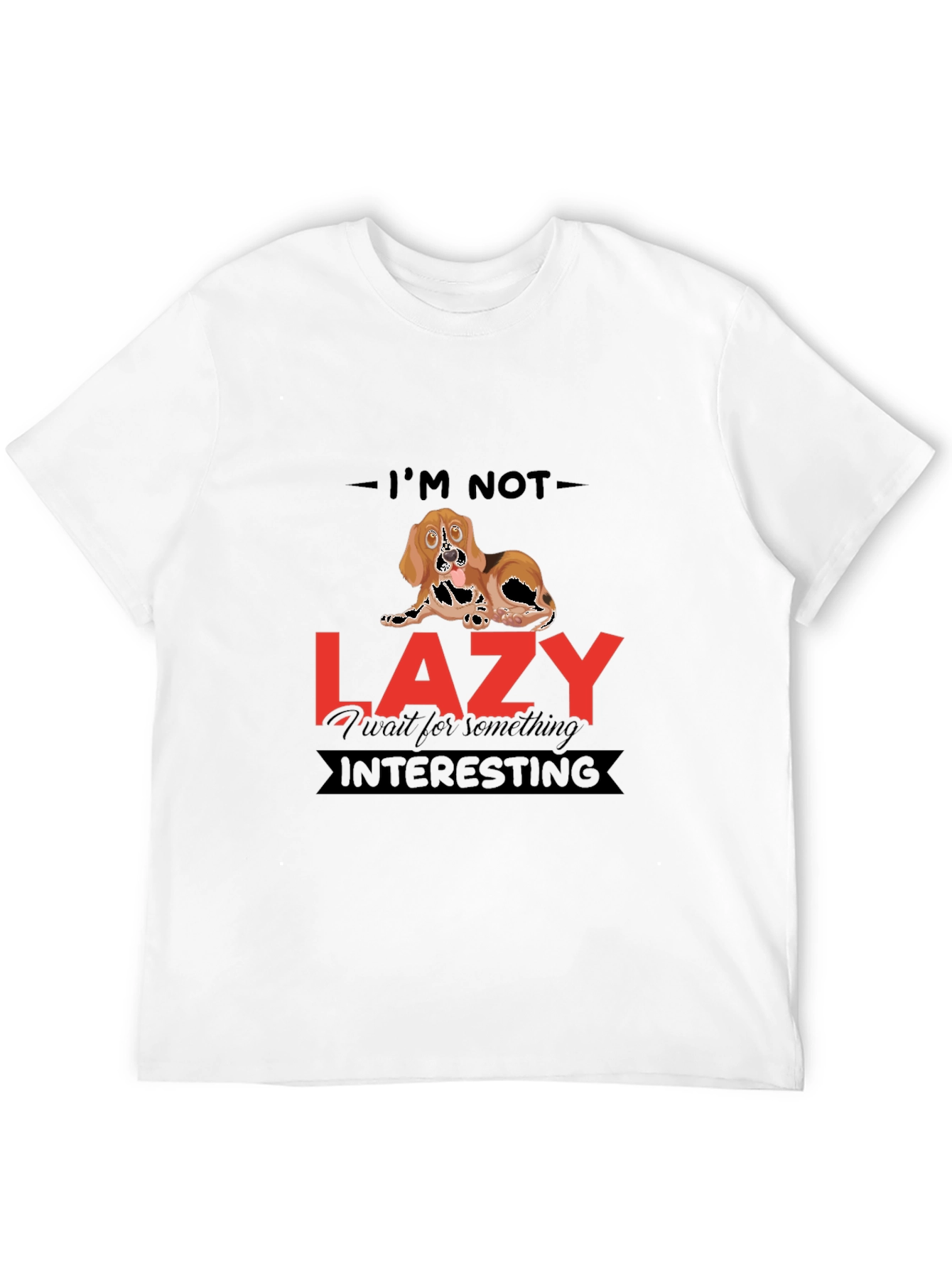 Funny Dog Lazy T-Shirt