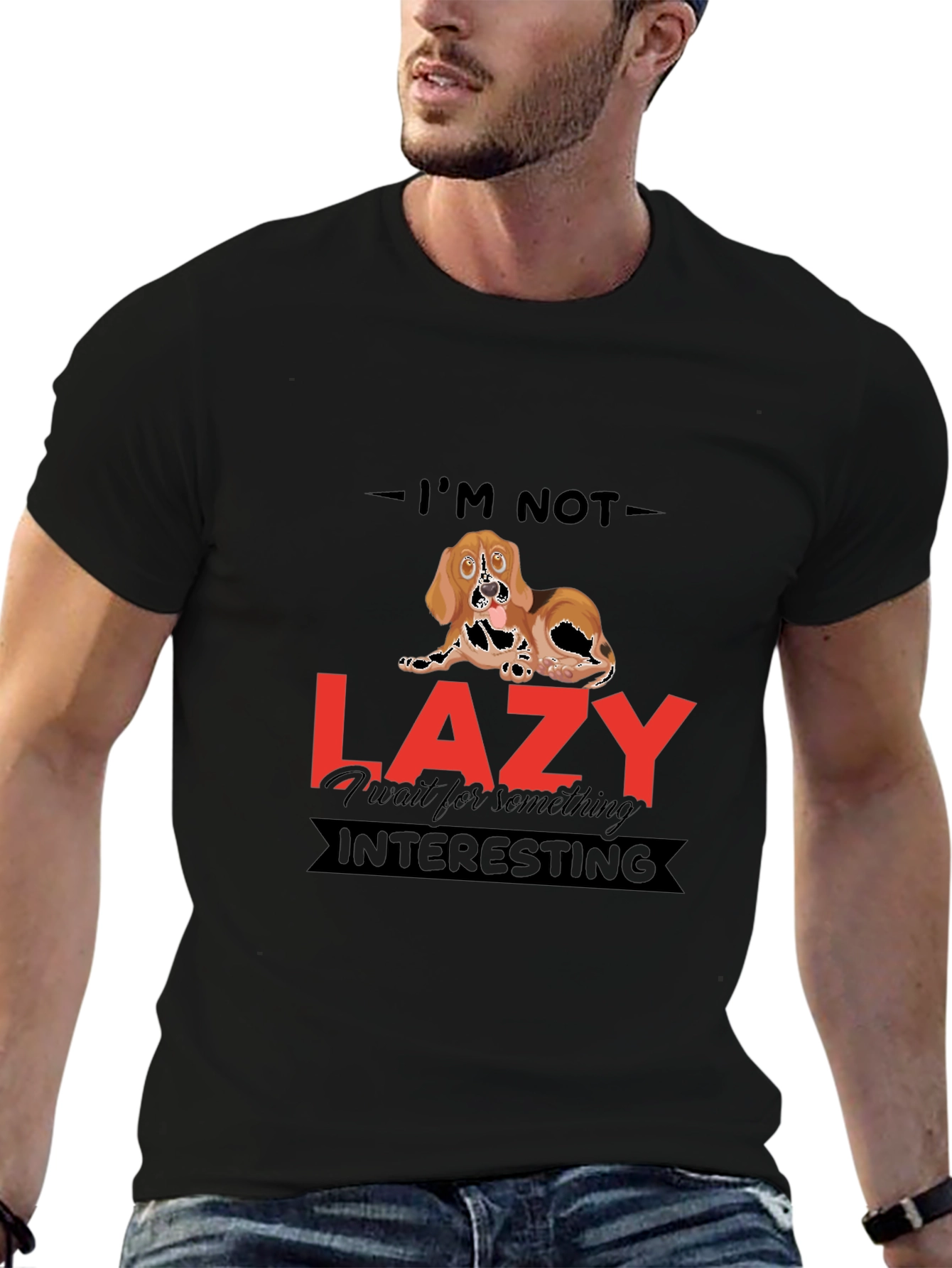 Funny Dog Lazy T-Shirt