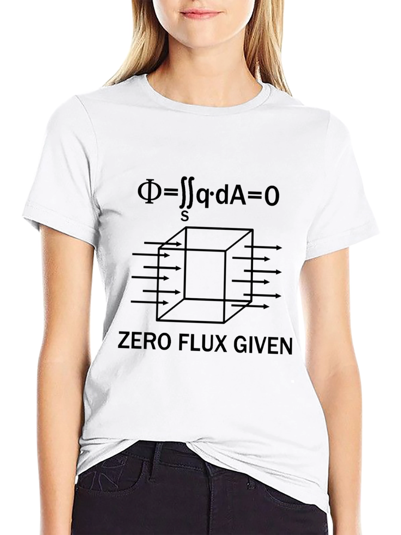 Zero Flux Given Black T-Shirt - Science Equation Tee