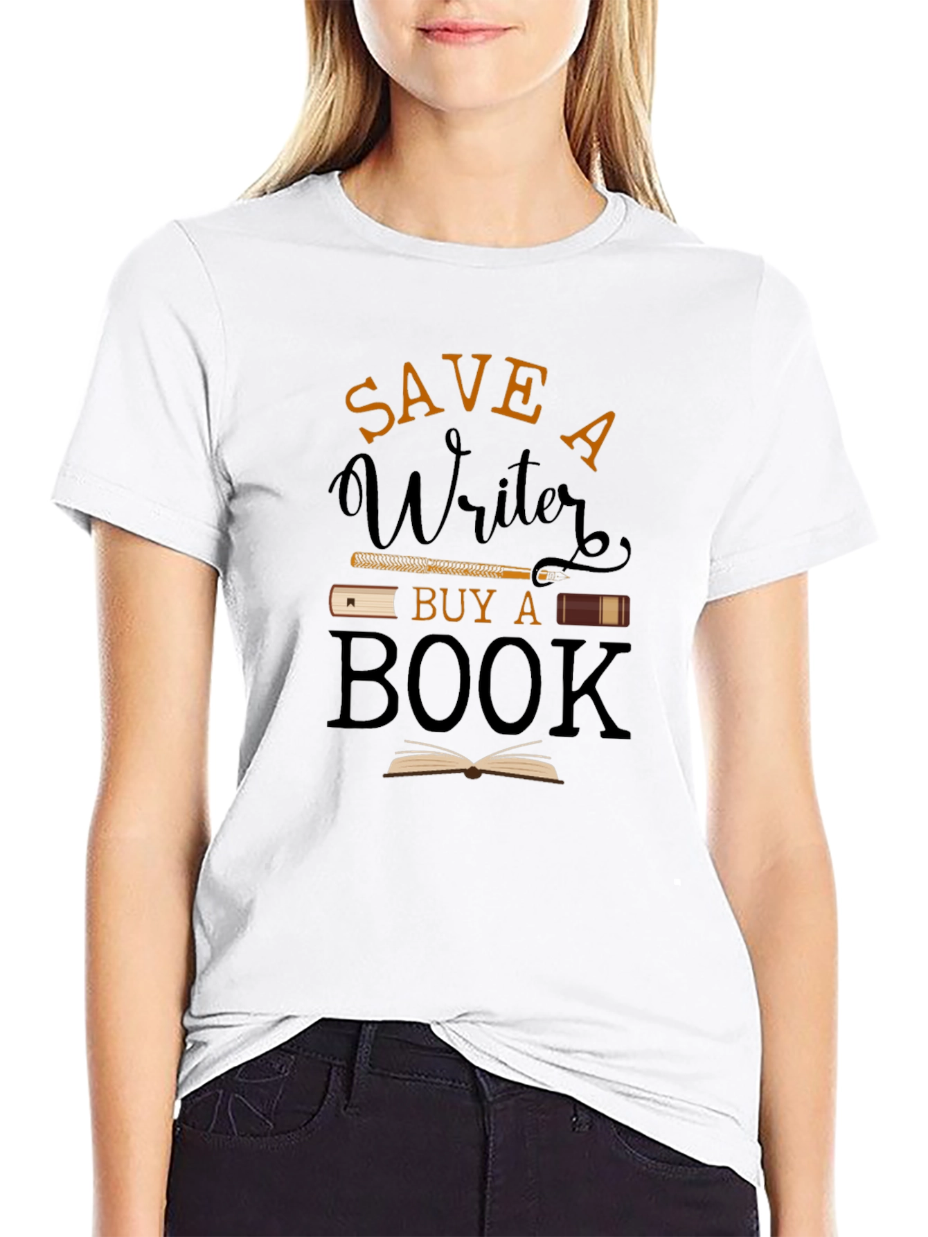 Save A Writer Buy A Book T-Shirt
