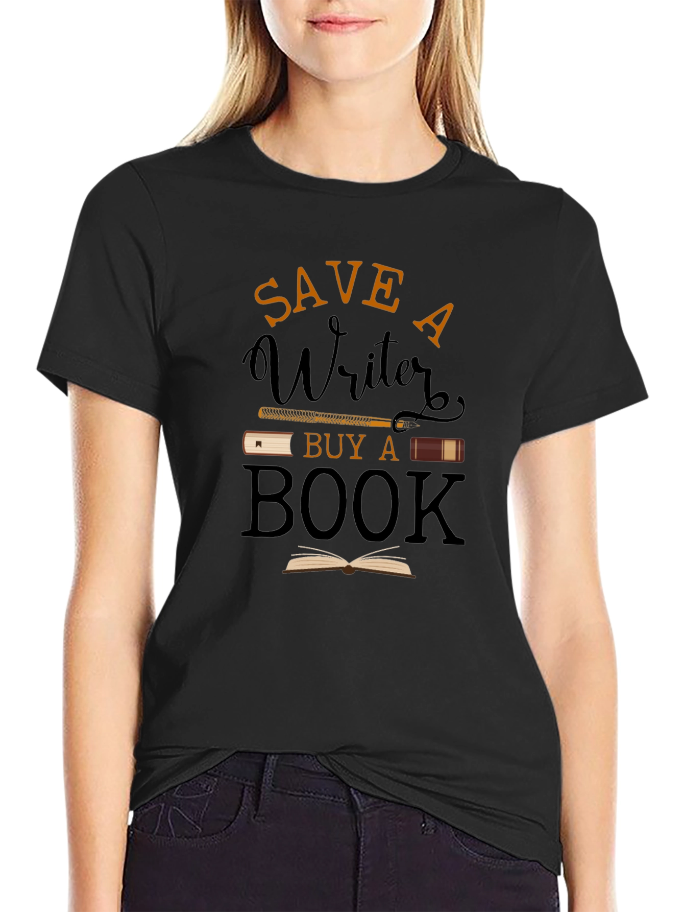 Save A Writer Buy A Book T-Shirt