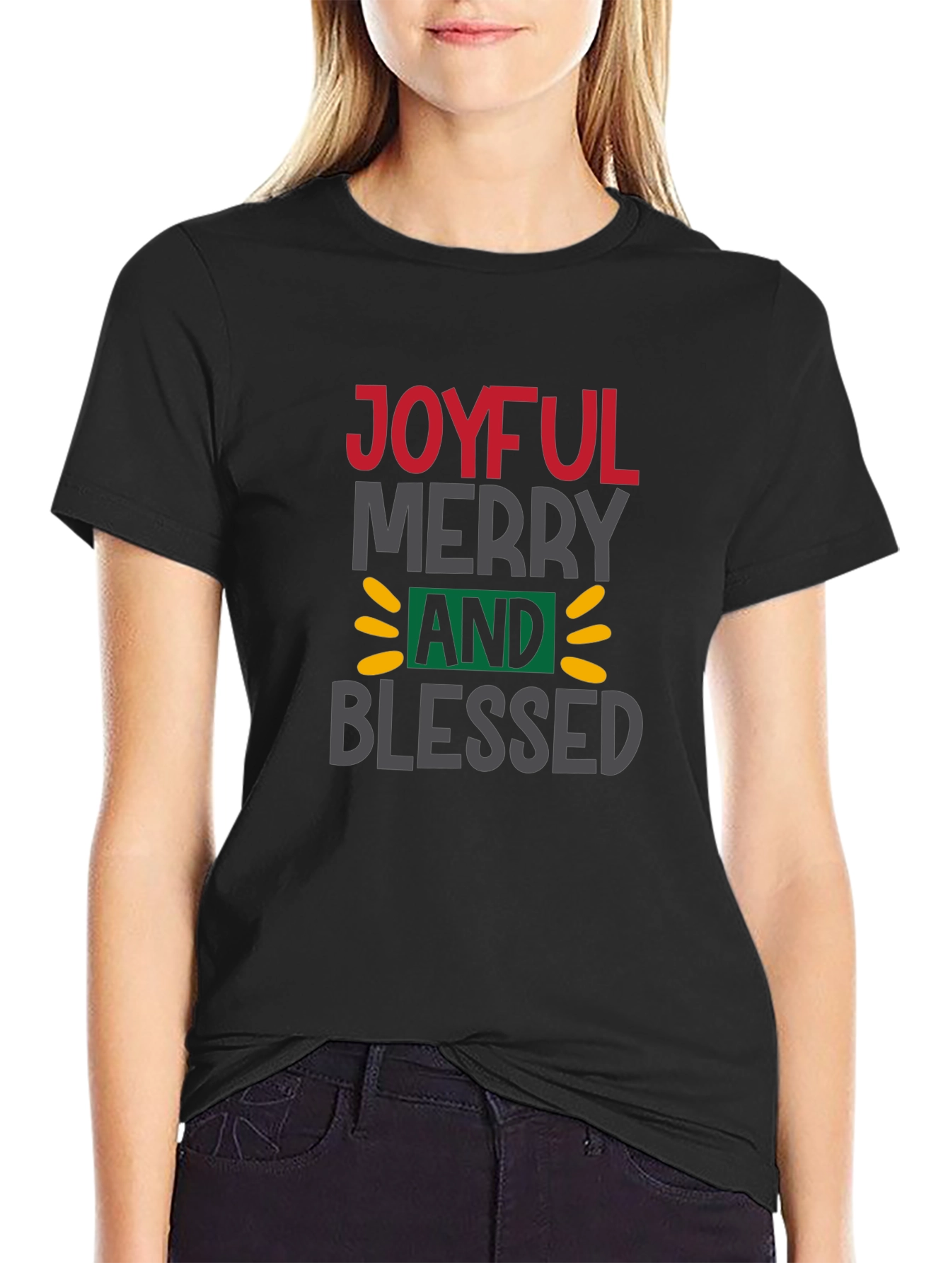 Joyful Merry Blessed Graphic Tee