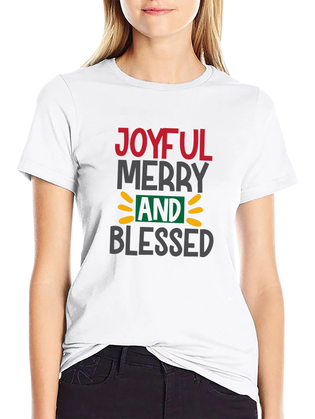 Joyful Merry Blessed Graphic Tee