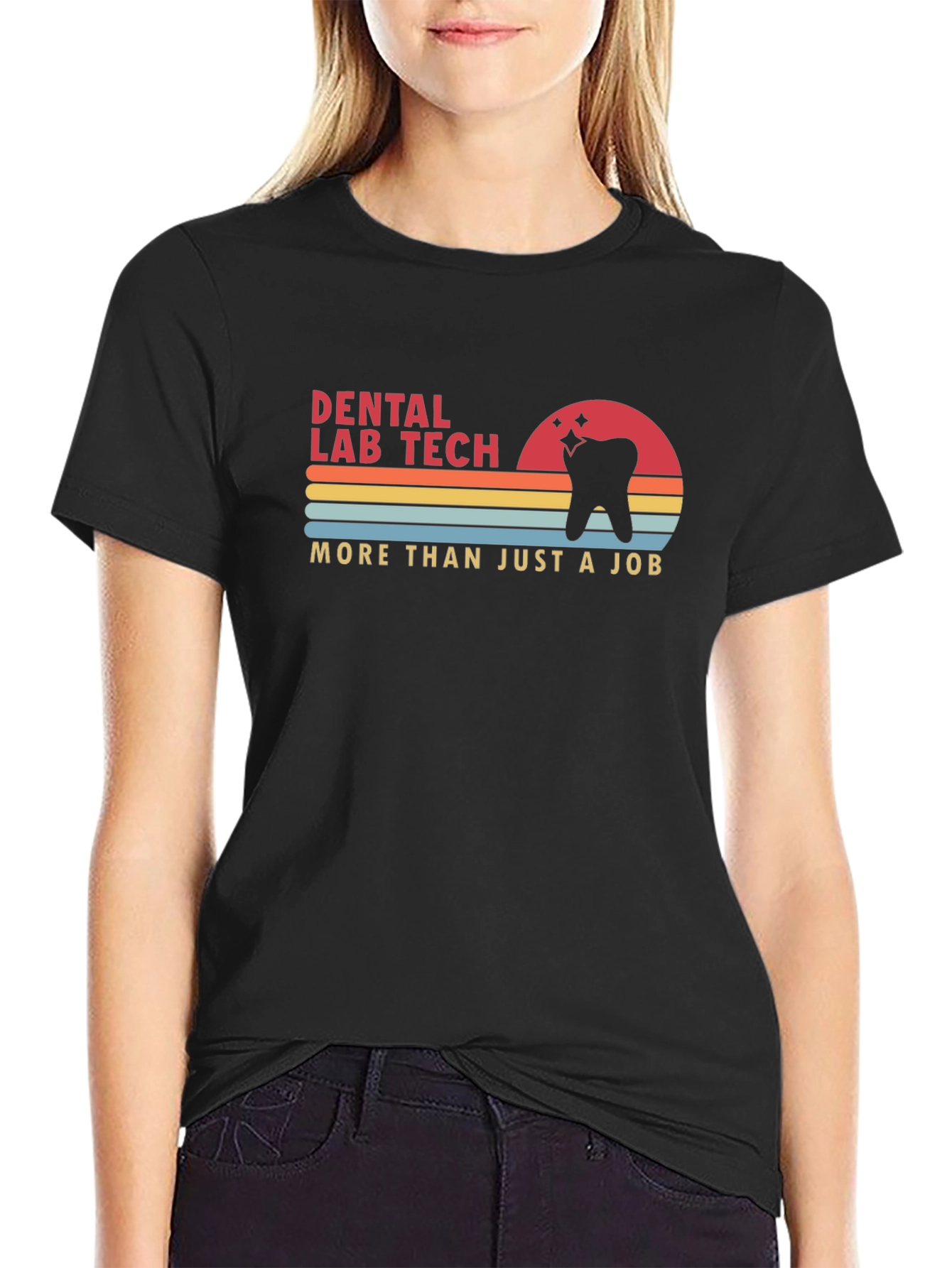 Dental Lab Tech T-Shirt Retro Design Comfortable Fit
