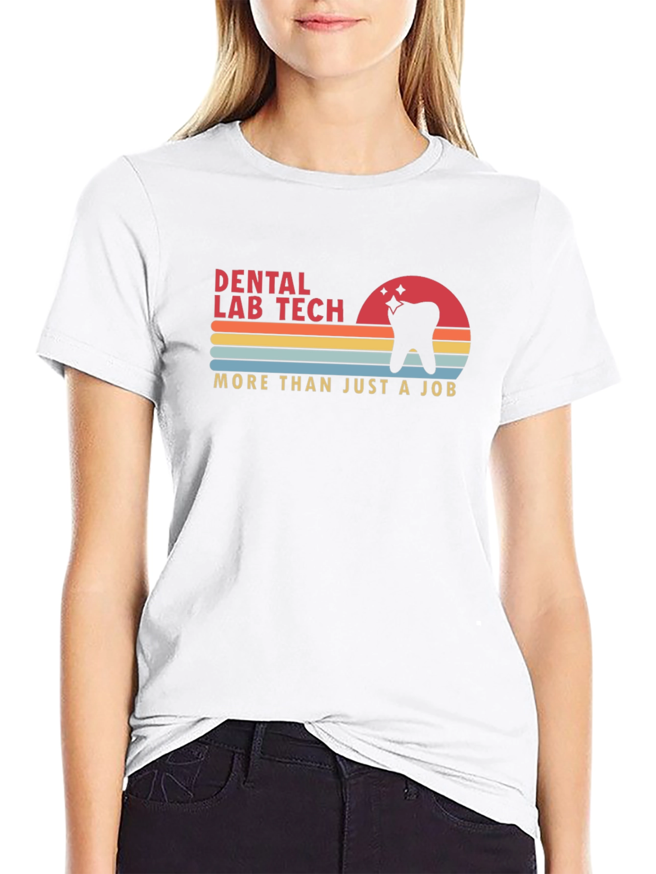 Dental Lab Tech T-Shirt Retro Design Comfortable Fit