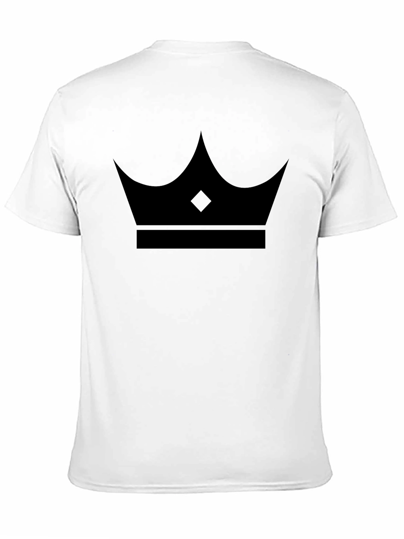 King Crown Graphic Tee - Black Cotton Casual T-Shirt