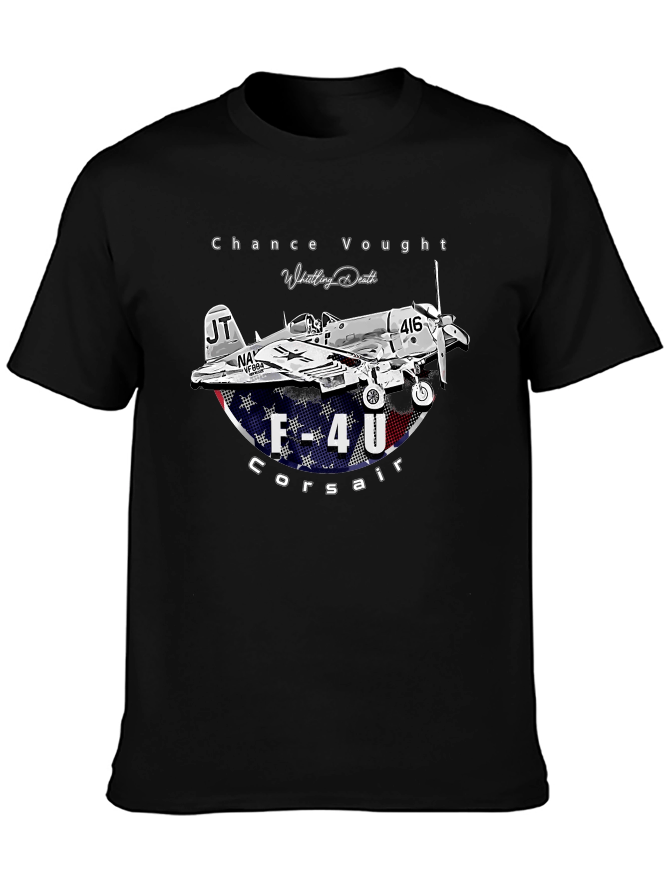 F-4U Corsair Whistling Death Graphic T-Shirt