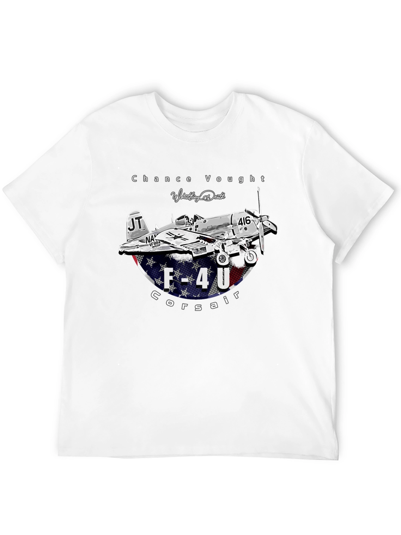 F-4U Corsair Whistling Death Graphic T-Shirt
