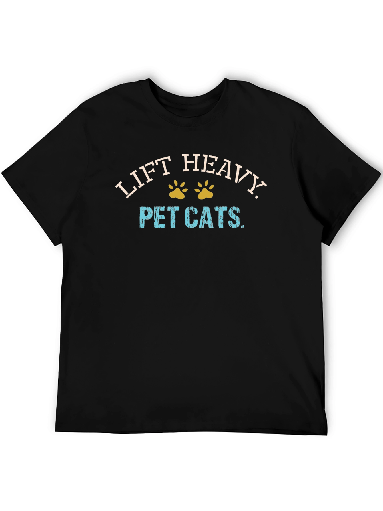 Lift Heavy Pet Cats Graphic T-Shirt