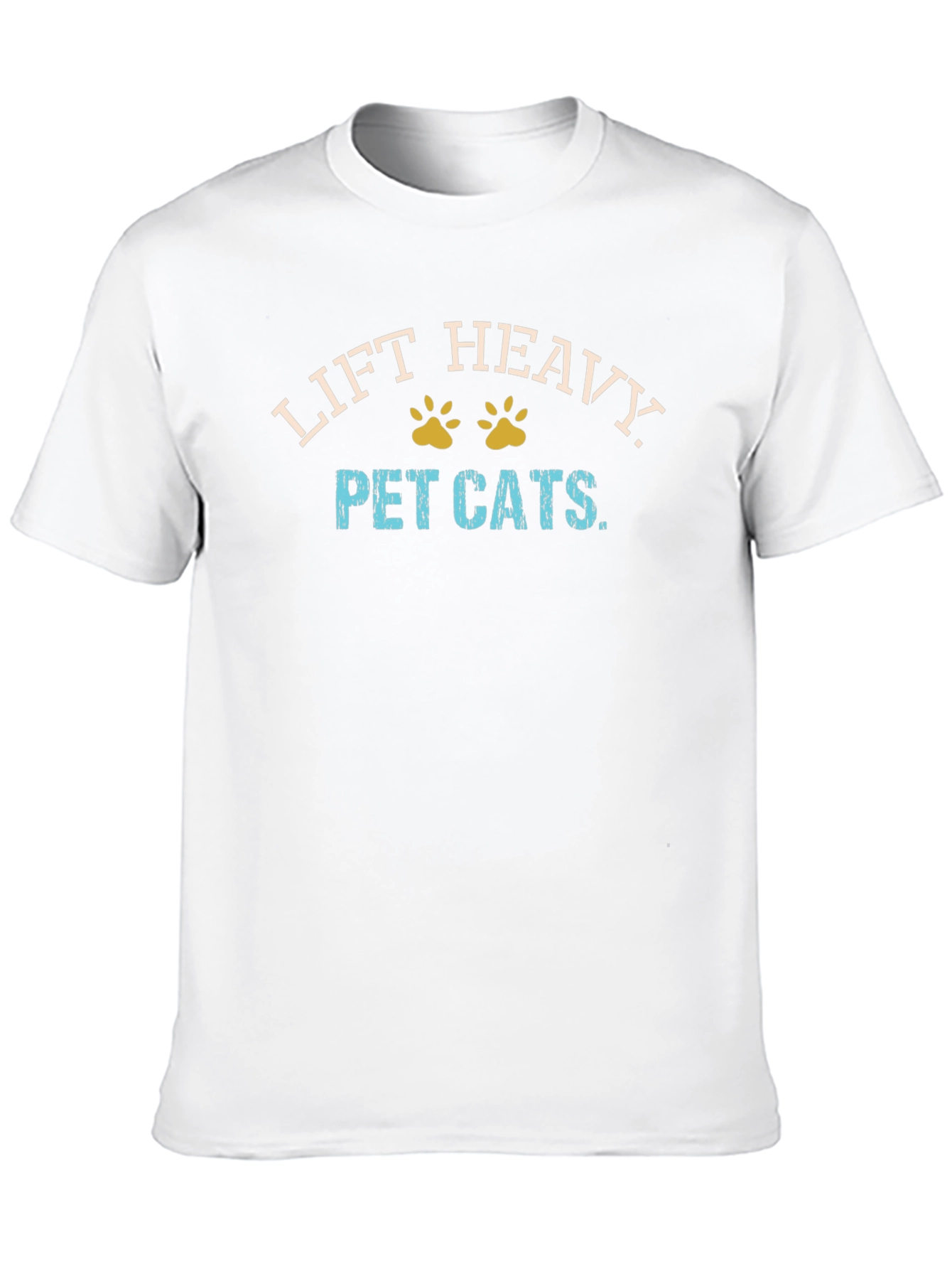 Lift Heavy Pet Cats Graphic T-Shirt