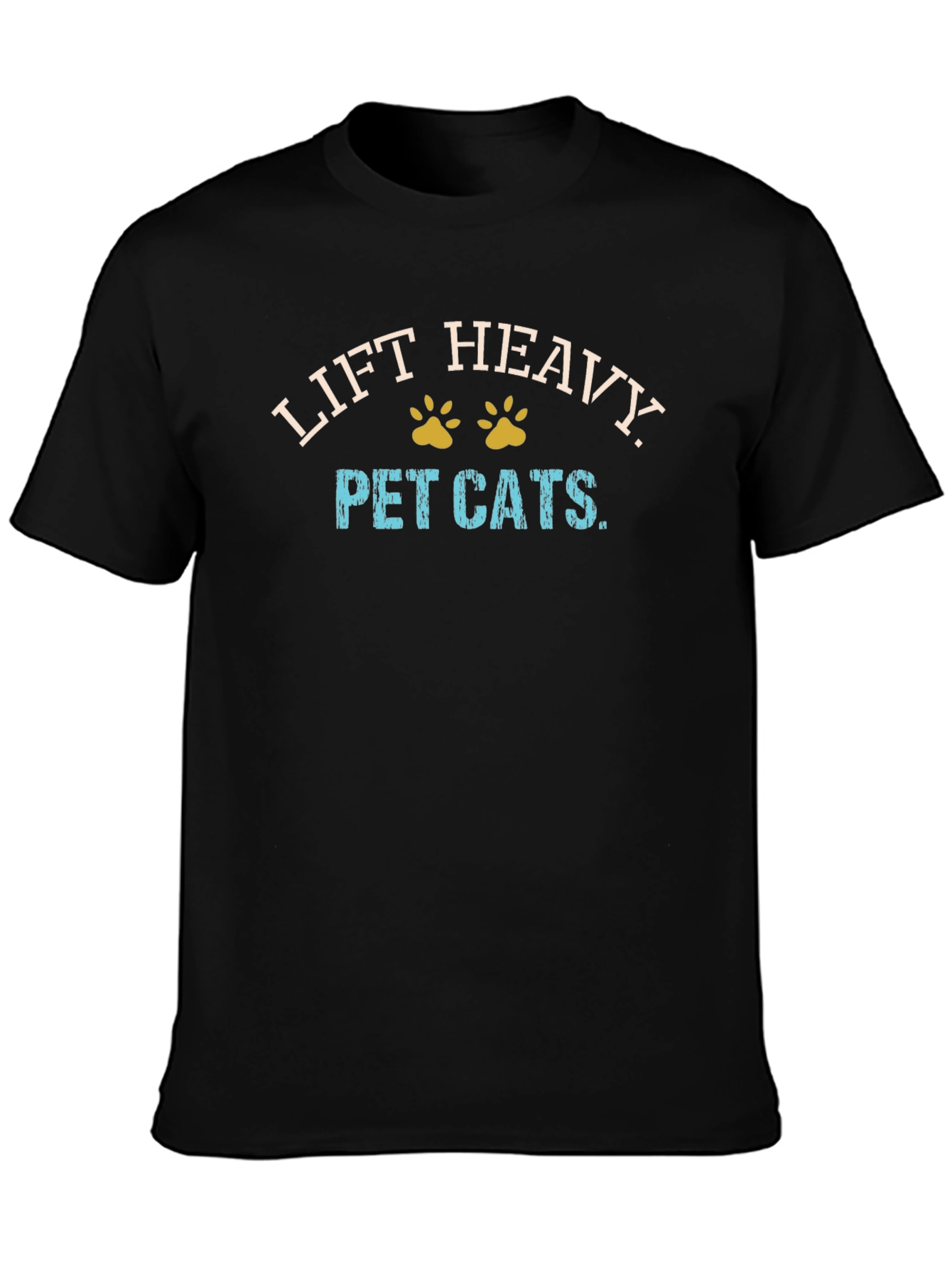 Lift Heavy Pet Cats Graphic T-Shirt