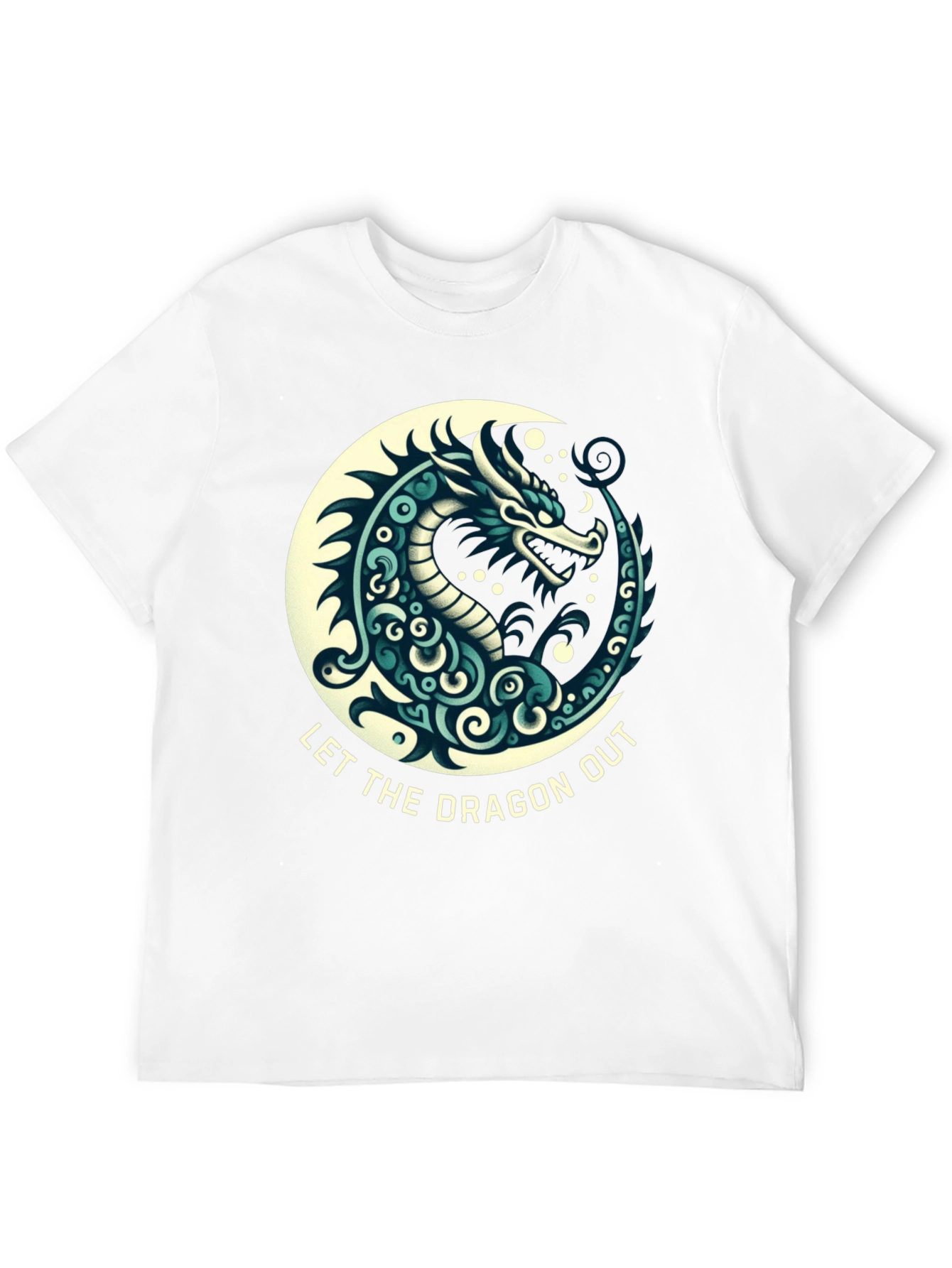 Let The Dragon Out Black T-Shirt