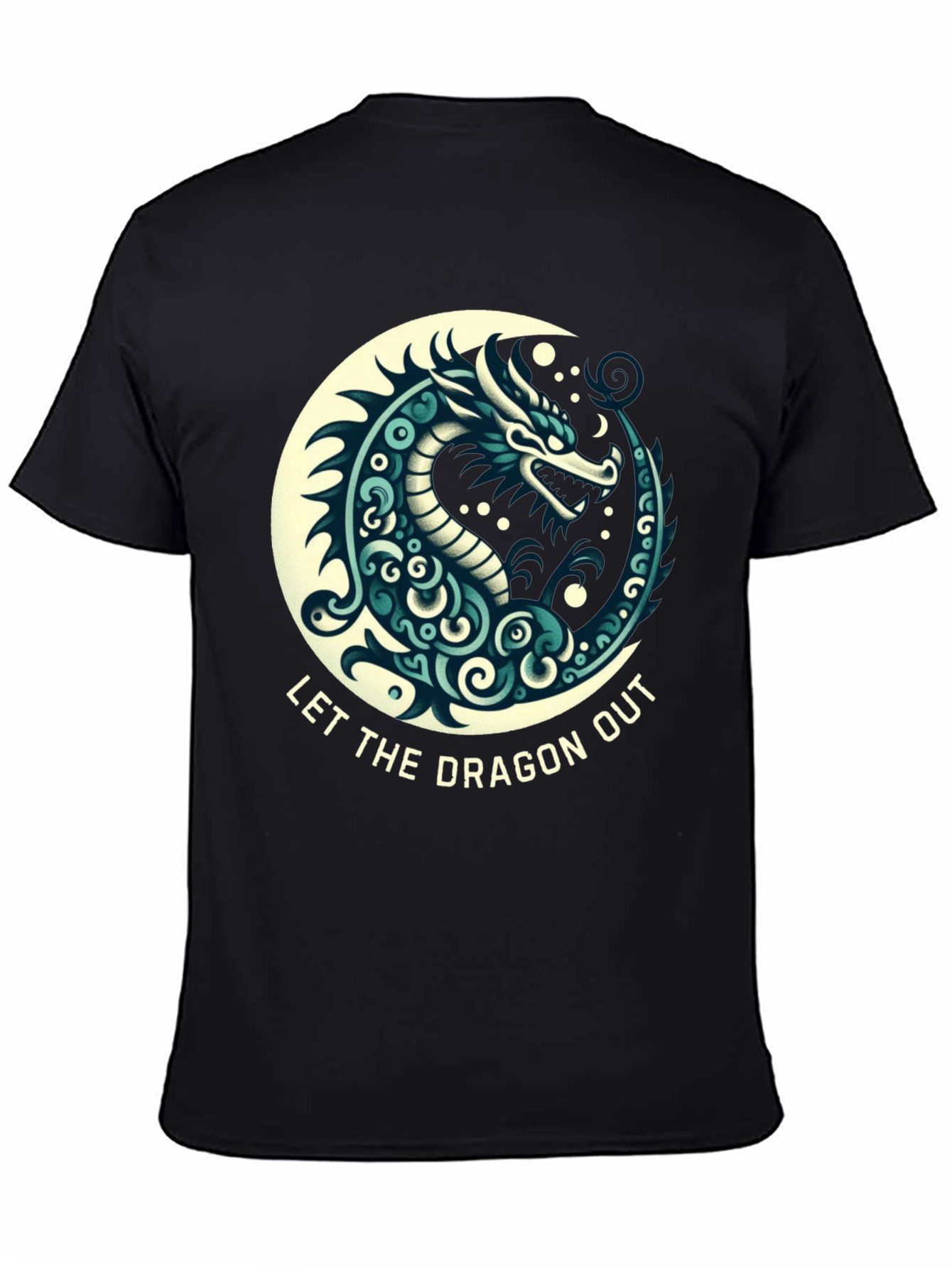 Let The Dragon Out Black T-Shirt