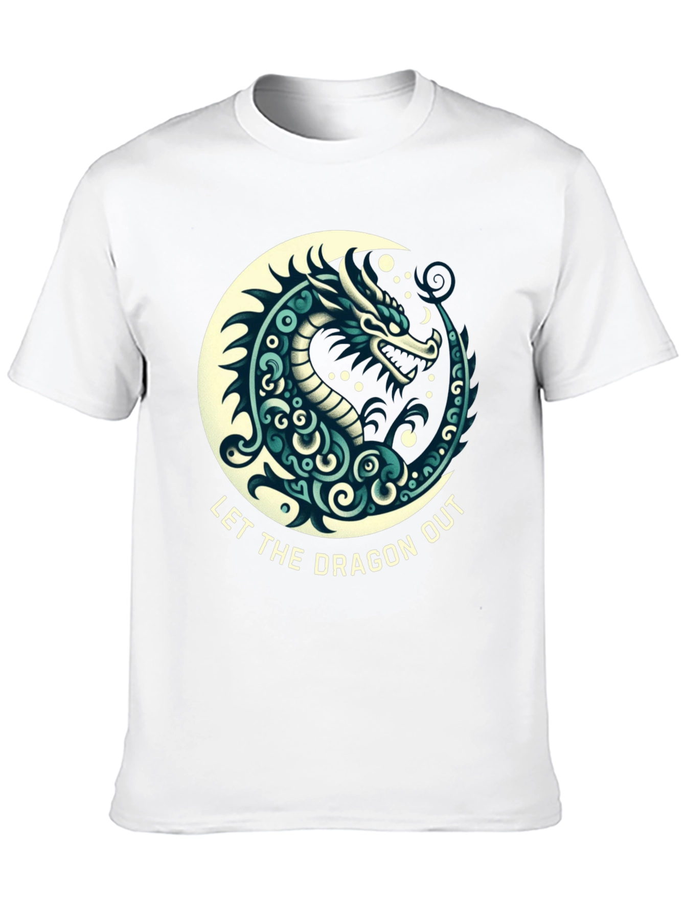Let The Dragon Out Black T-Shirt