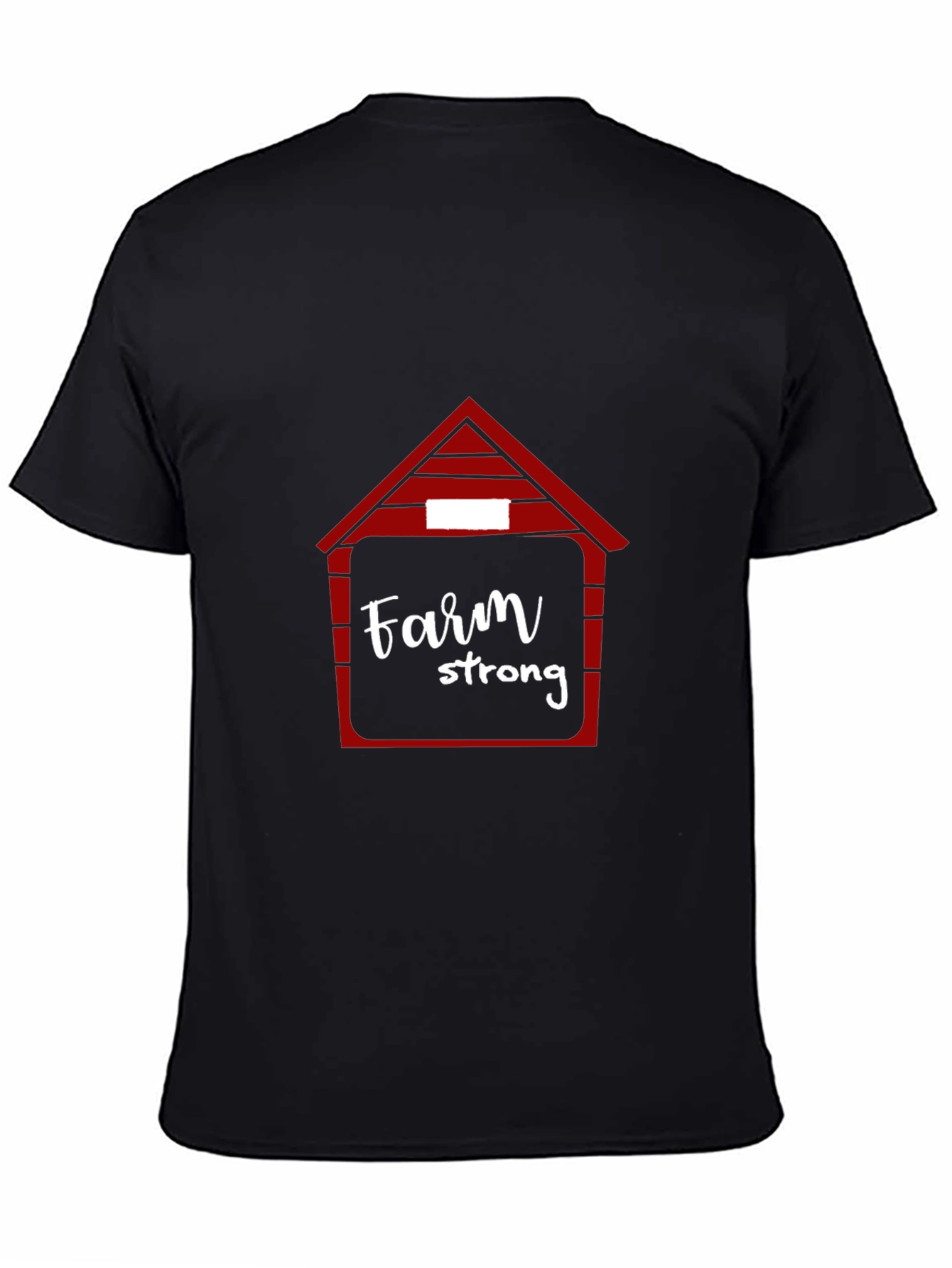 Farm Strong Graphic Tee - Black Crew Neck T-Shirt