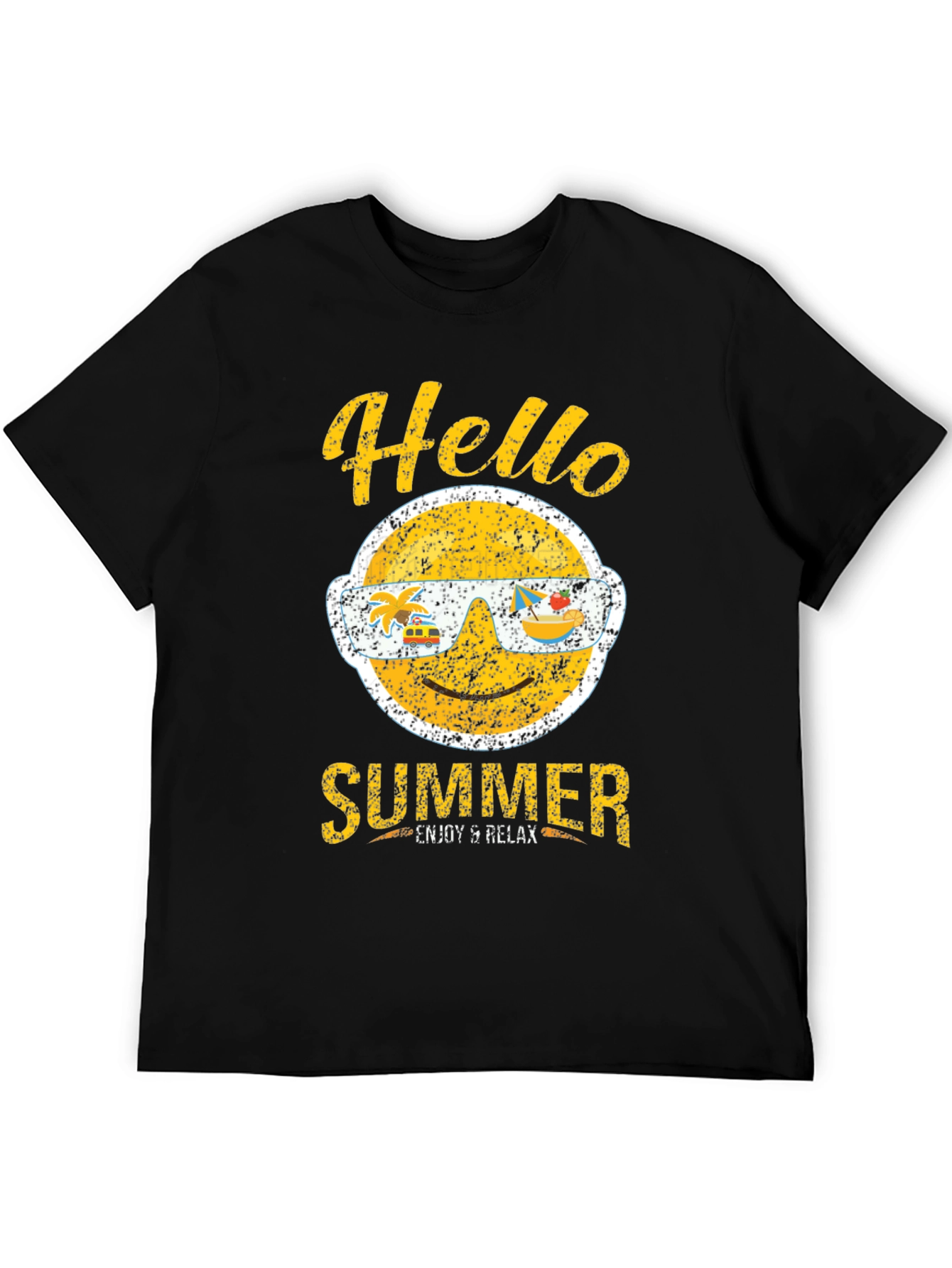 Hello Summer Graphic T-Shirt - Enjoy & Relax