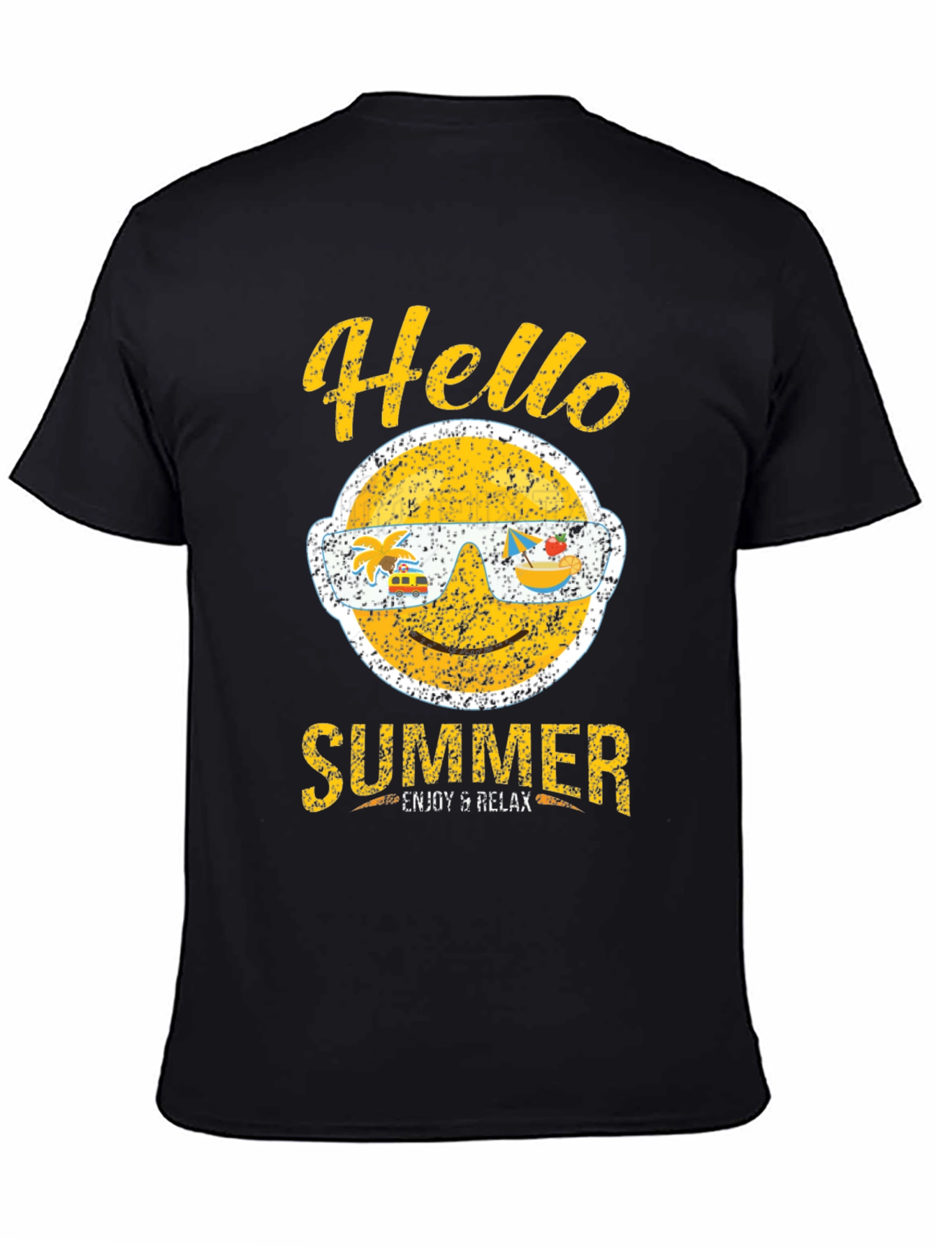Hello Summer Graphic T-Shirt - Enjoy & Relax