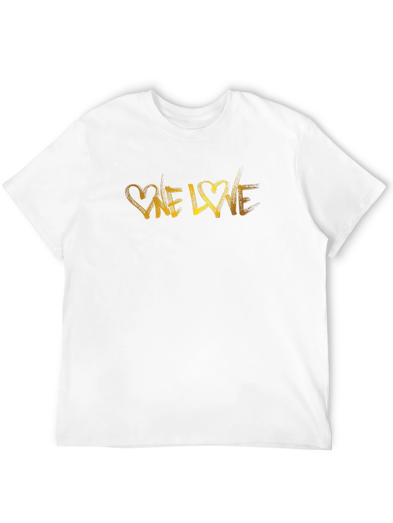 One Love Graphic Print Black T-Shirt