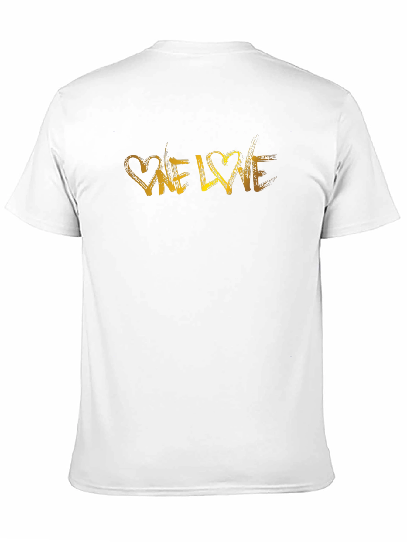 One Love Graphic Print Black T-Shirt