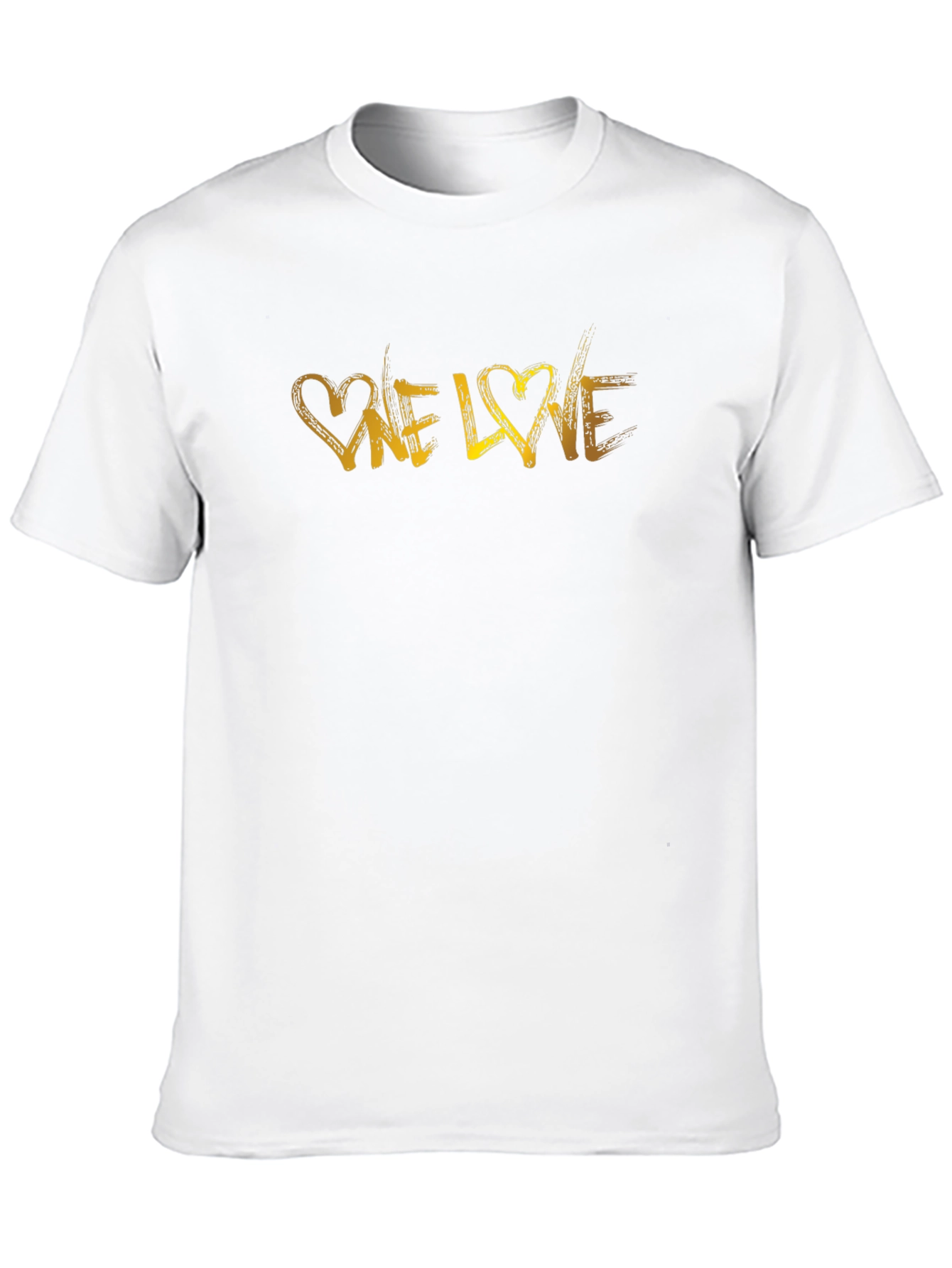 One Love Graphic Print Black T-Shirt