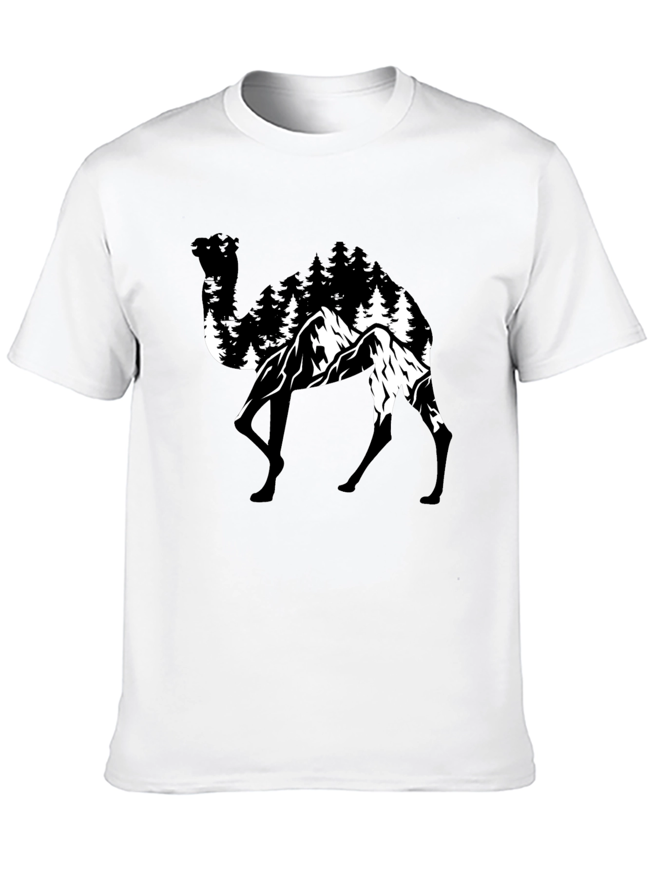 Camel Mountain T-Shirt - Nature Graphic Tee