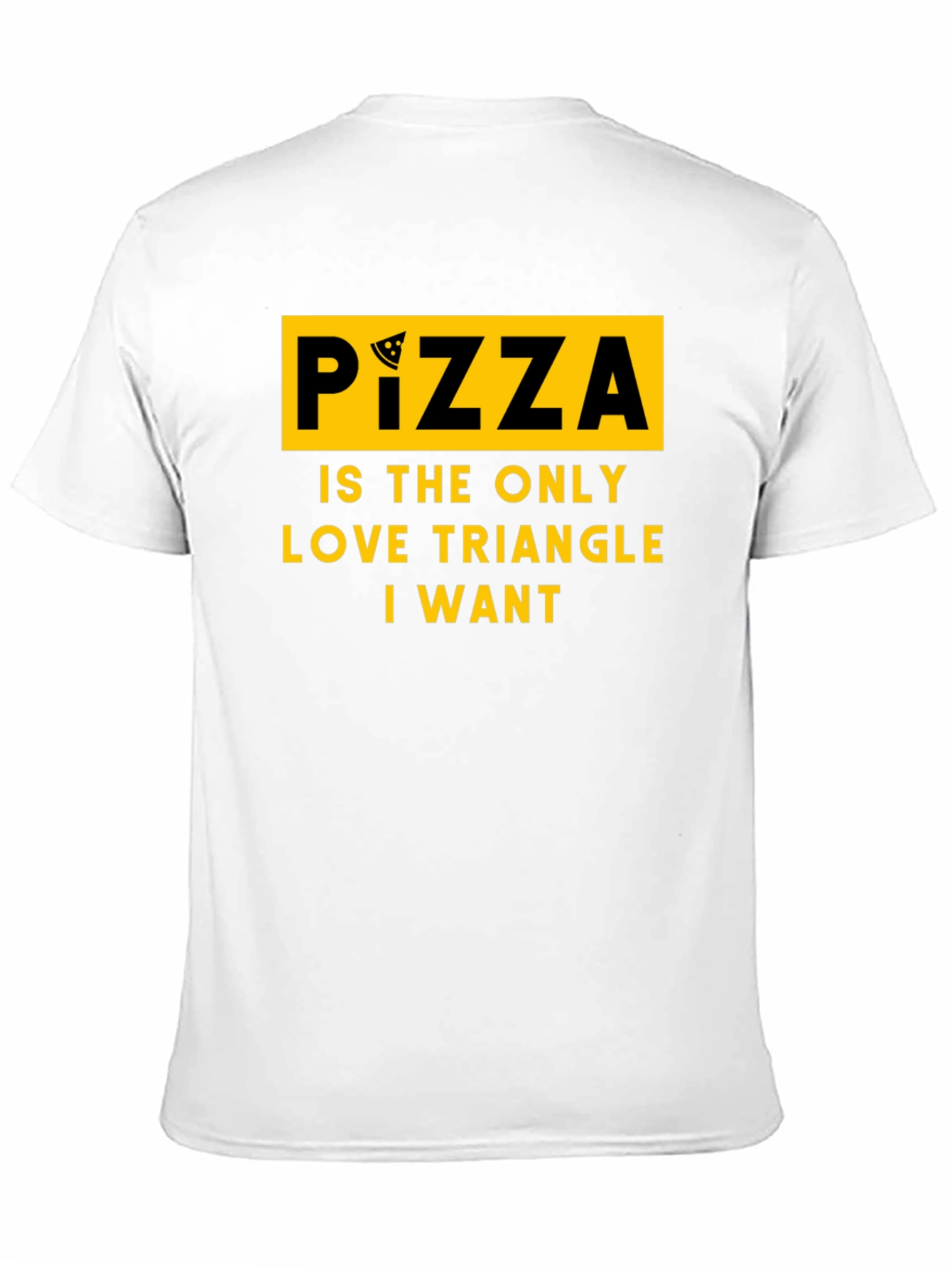 Pizza Love Triangle Graphic T-Shirt -  Funny Foodie Tee